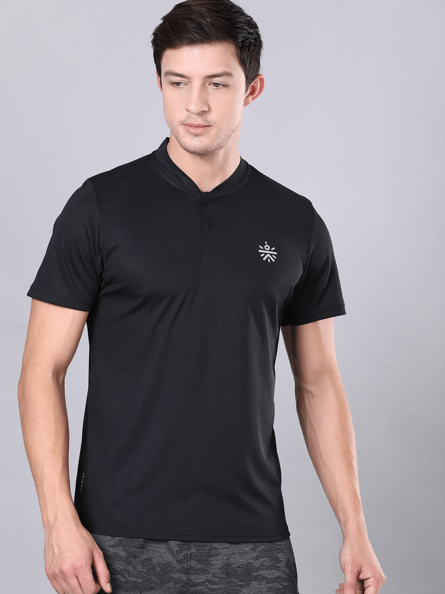 Vital Scheme Black Workout Tee