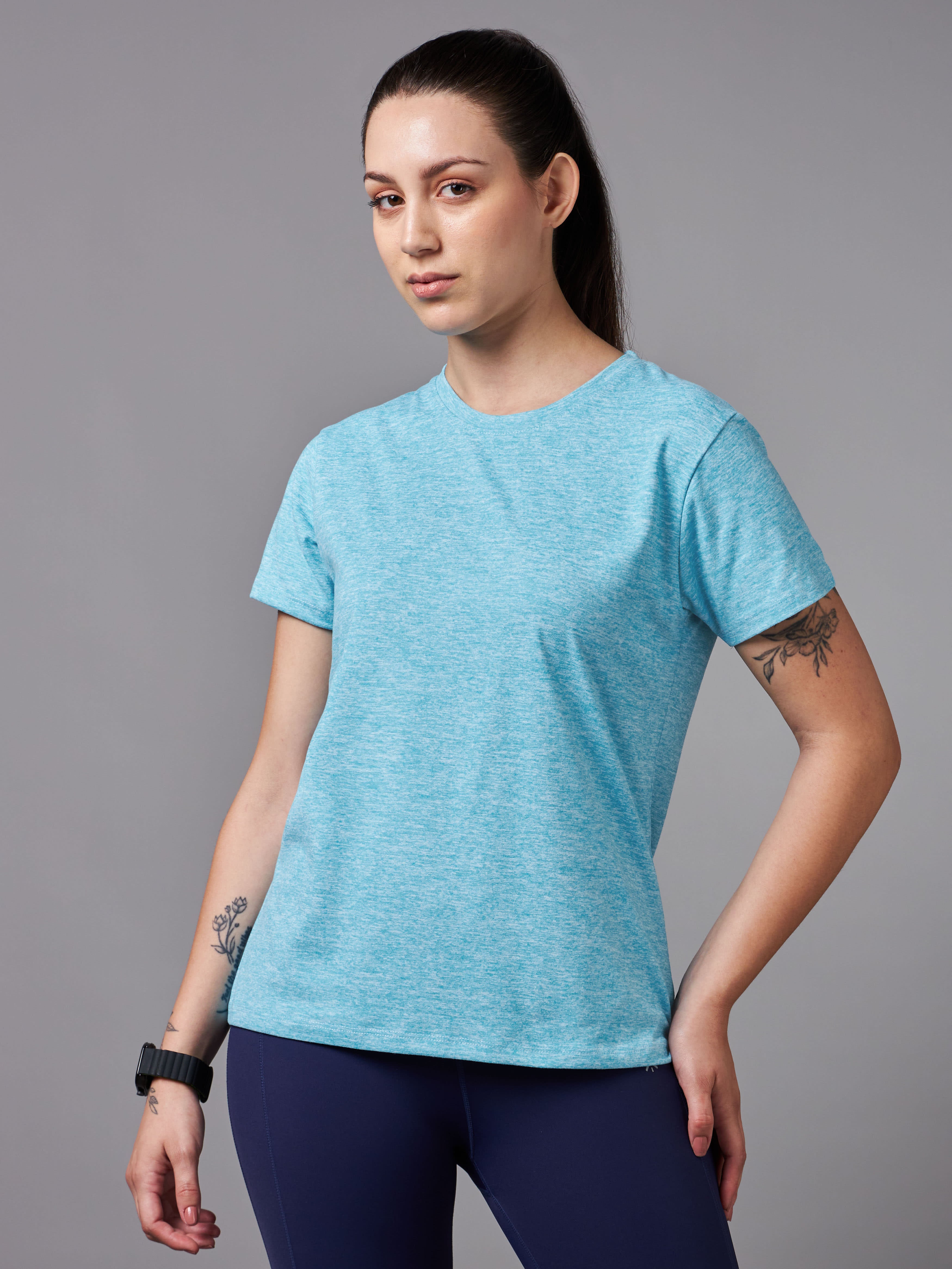 Women's All Day Workout Blue Comfortech T-shirt