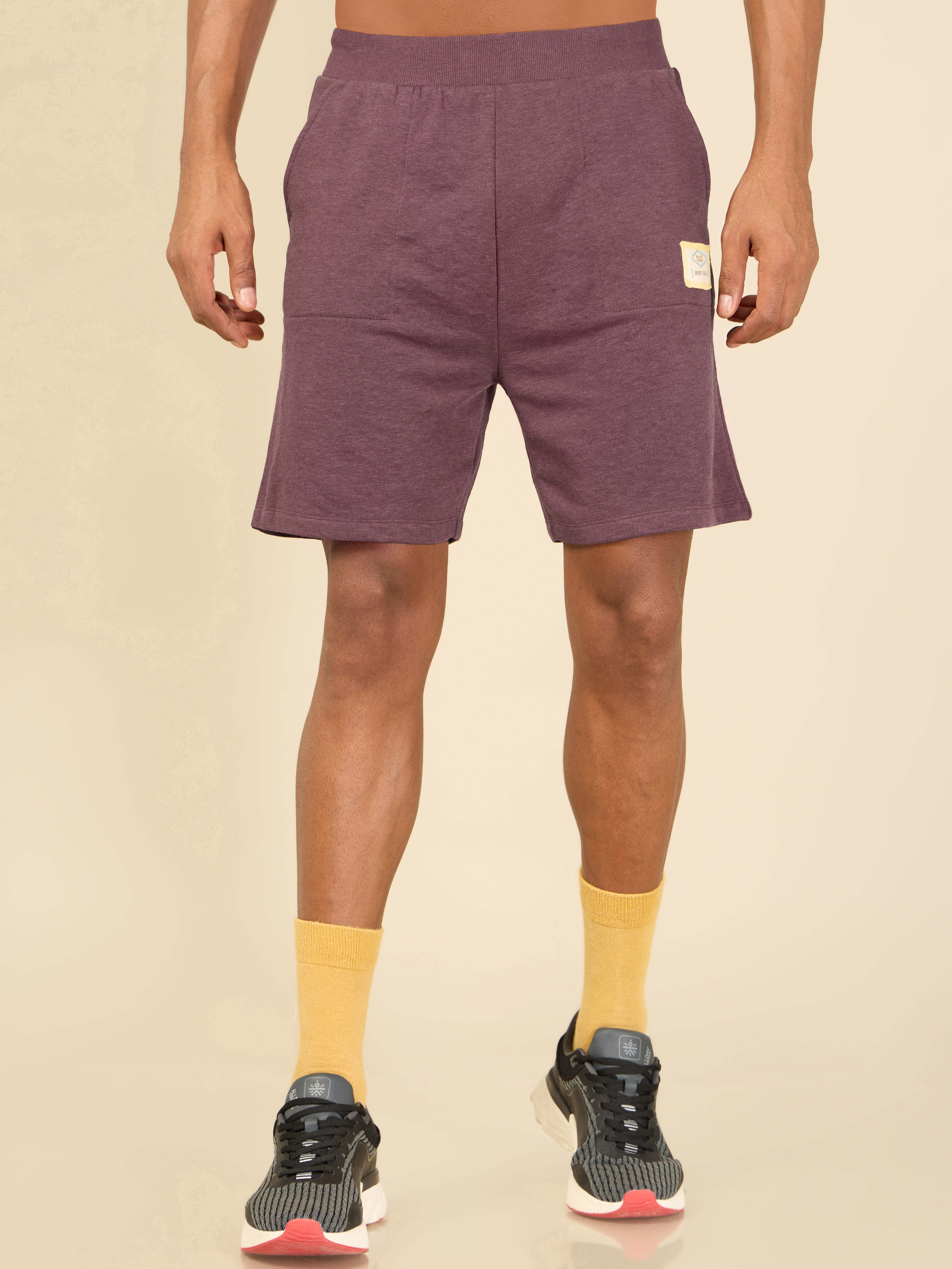 Men Maroon Cult Club Shorts