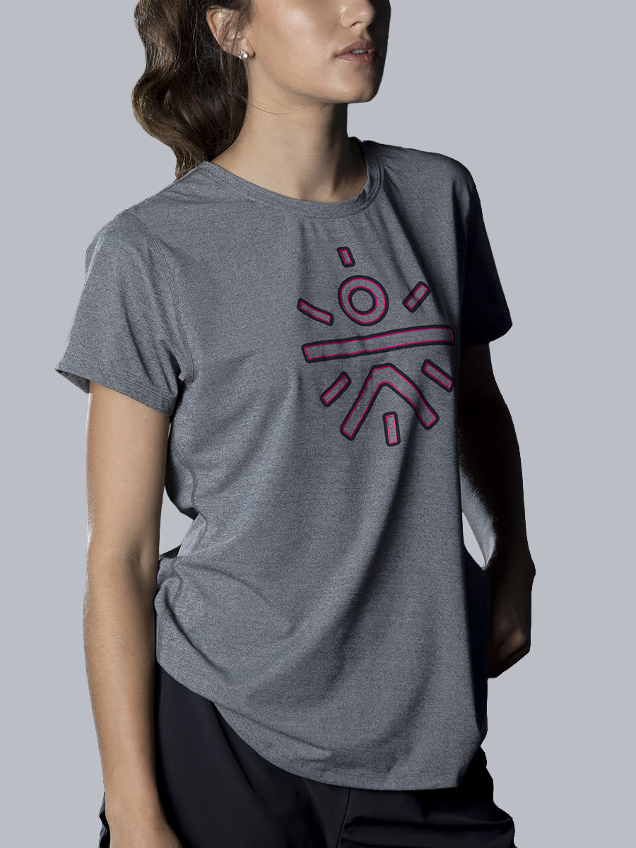 Women Grey Insignia Signature Tee