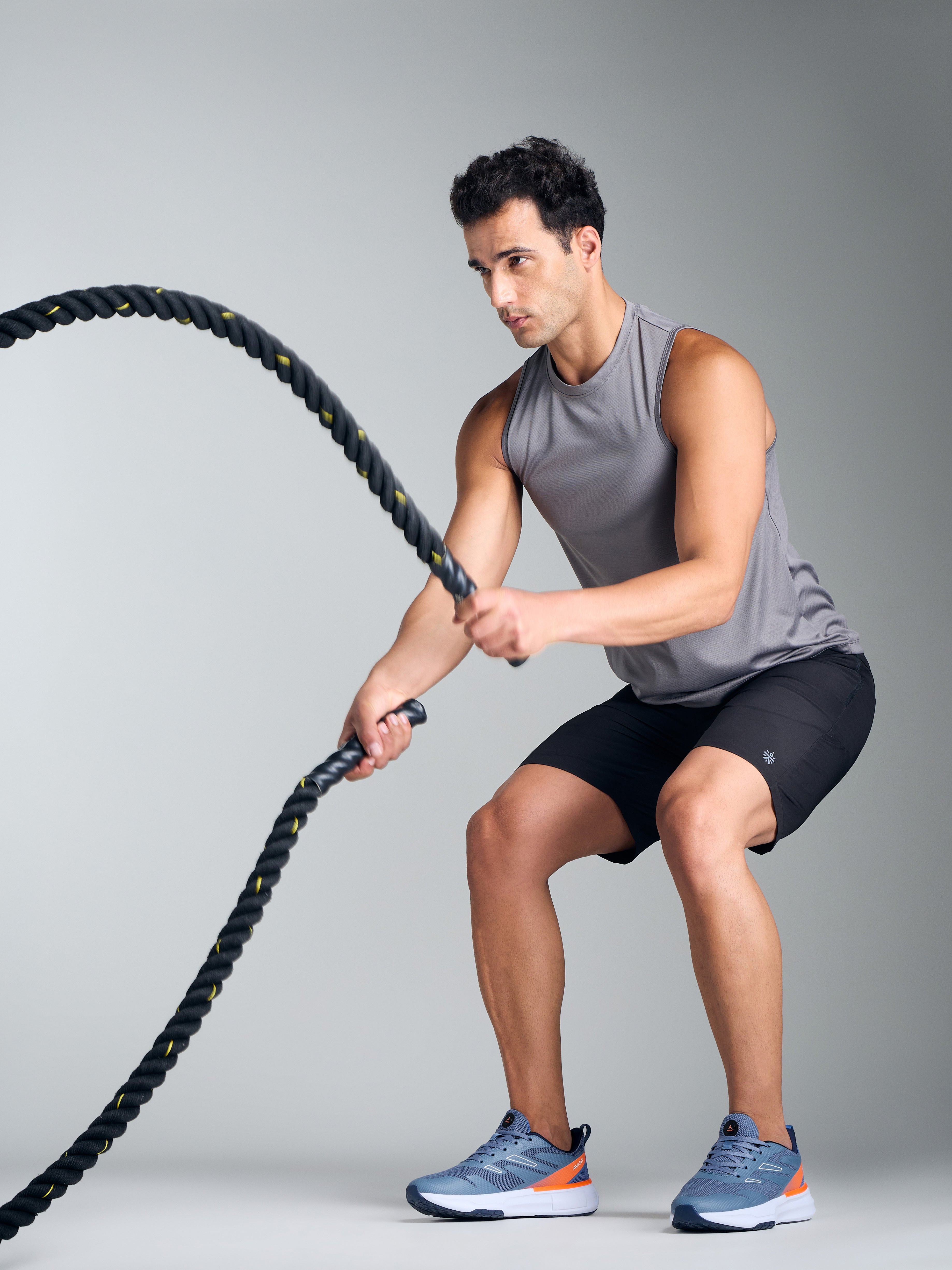 Avant Men's Aqua Ignite Sneaker Shoes - Blue/Orange