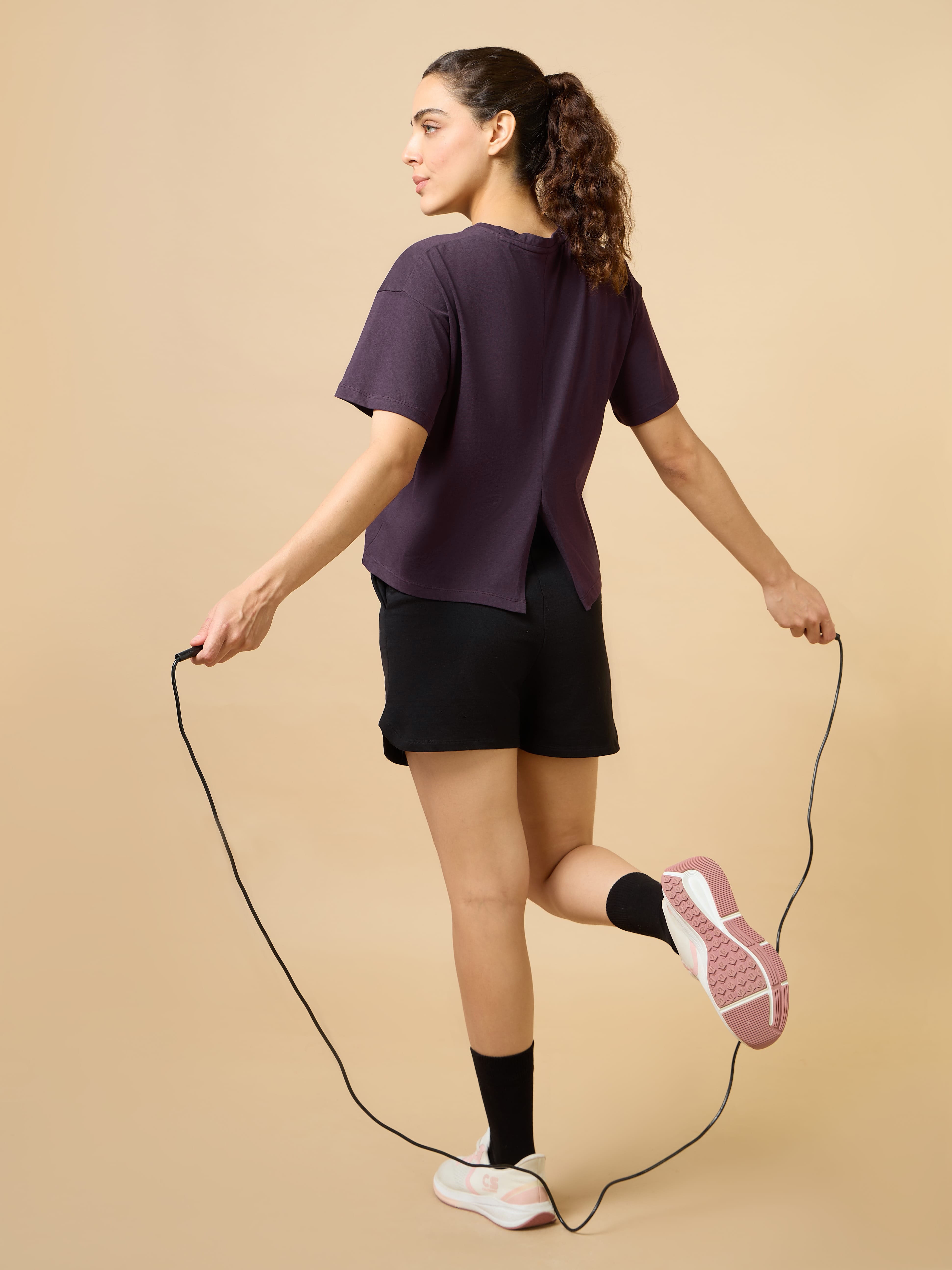 Women's Plum Workout Essential T-shirt