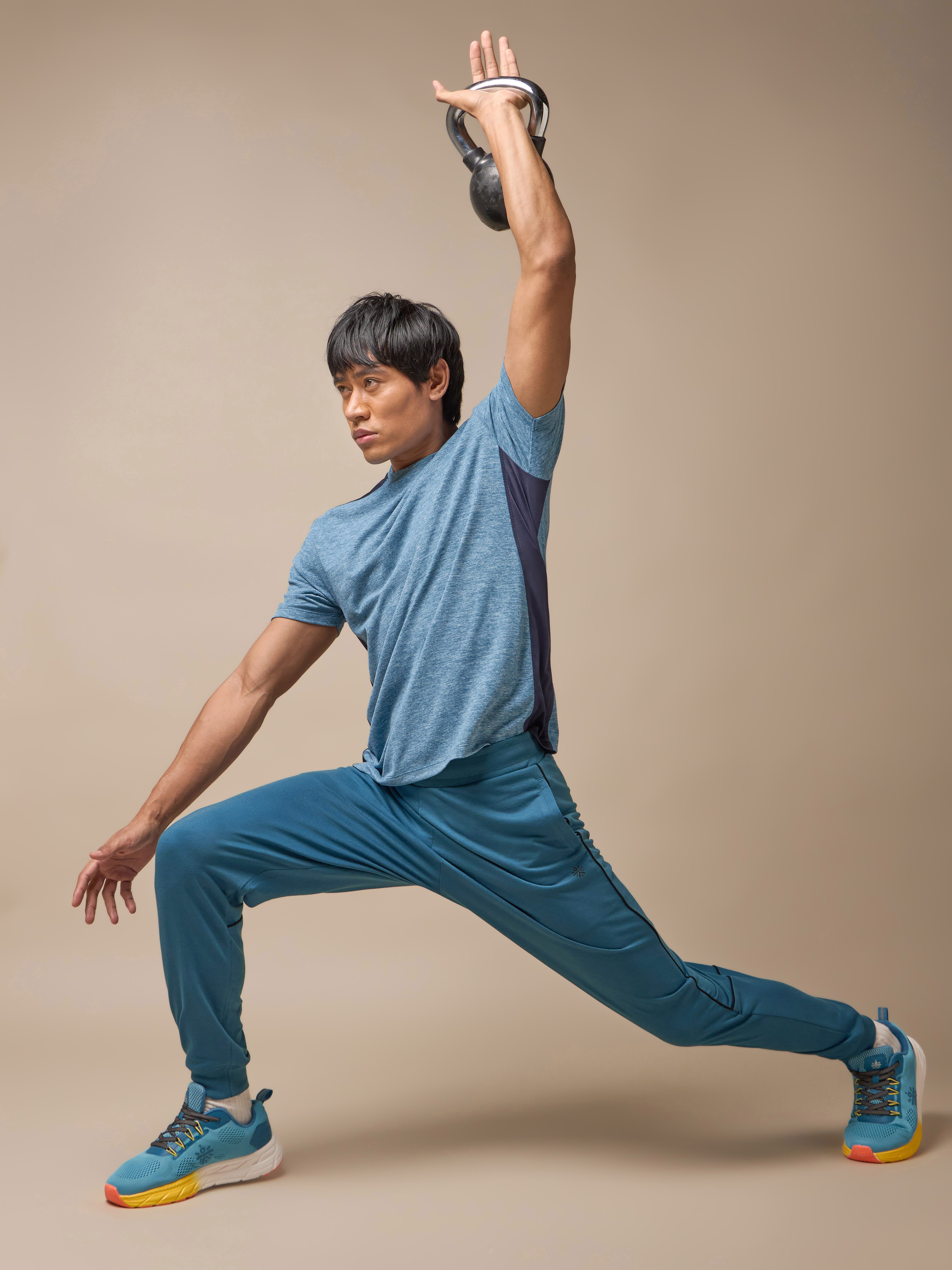 Men's Amp Up Performance Blue Comfortech T-shirt