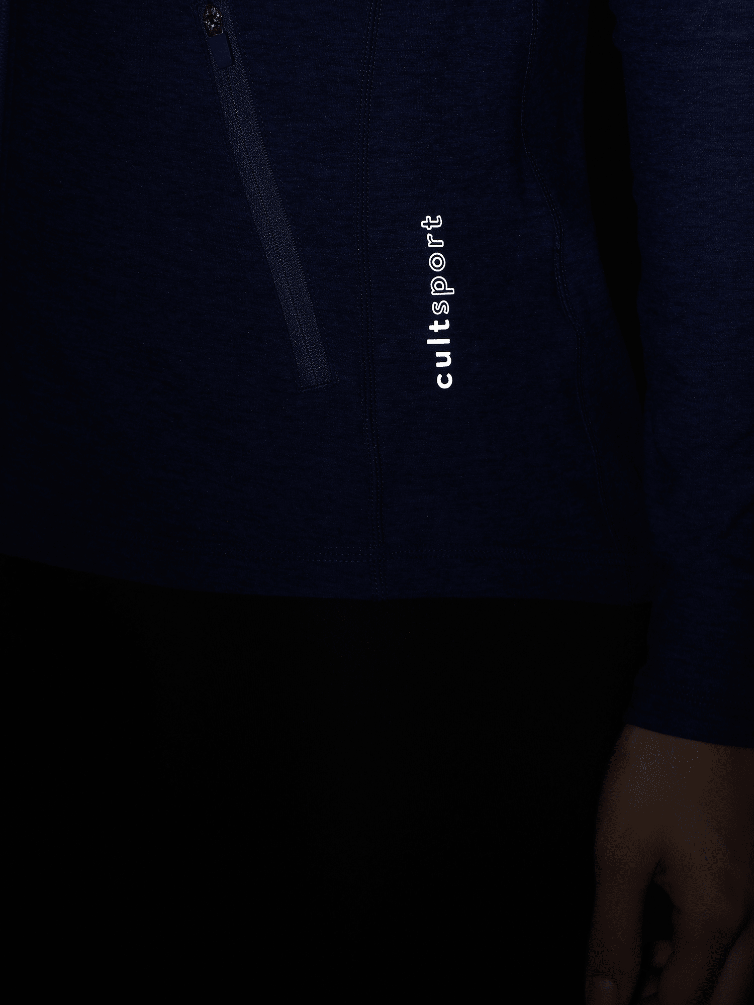 Vital Emerge Blue Zip Through Hoodie Sweatshirt