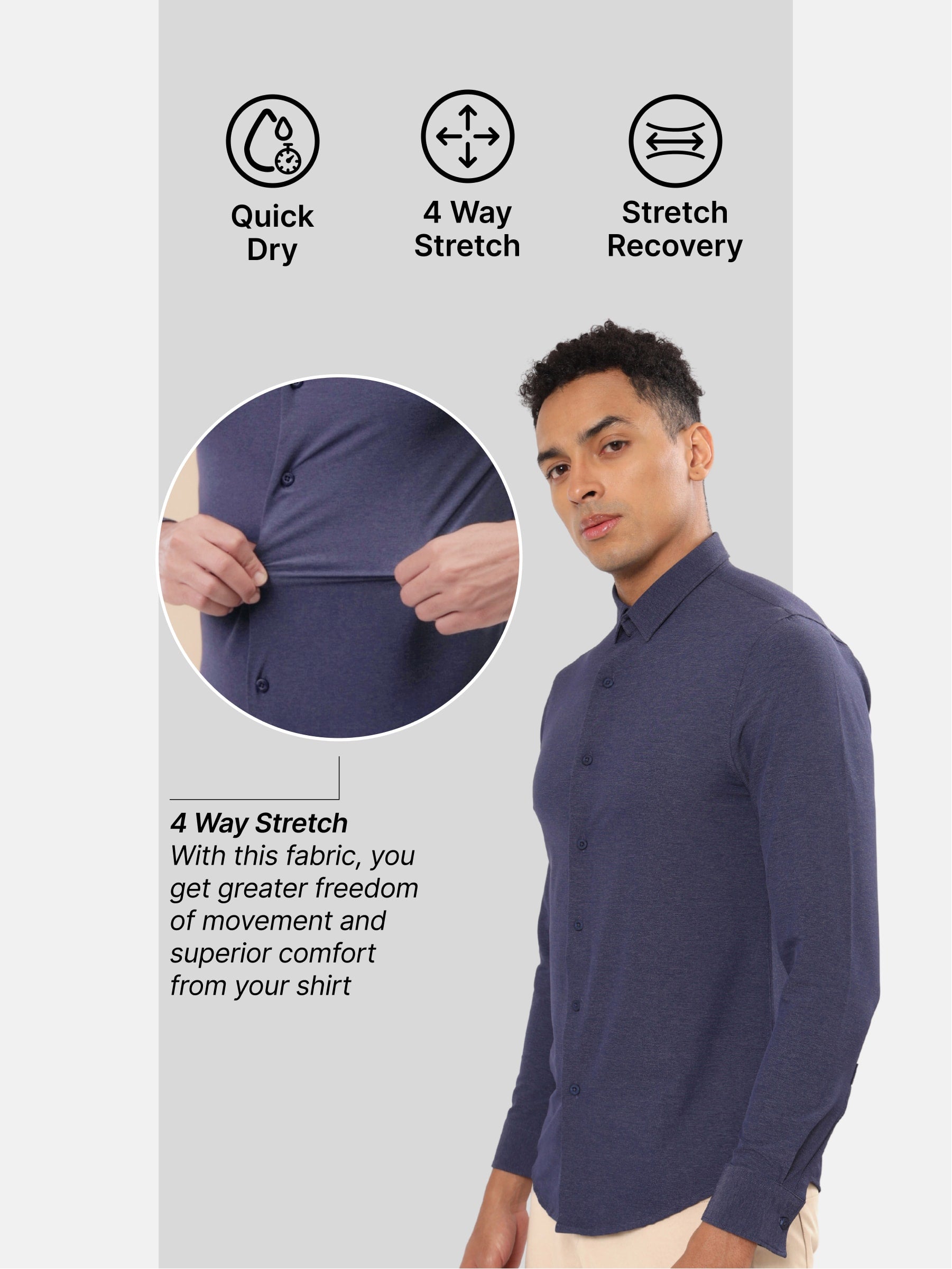 Textured Slim Fit Shirt