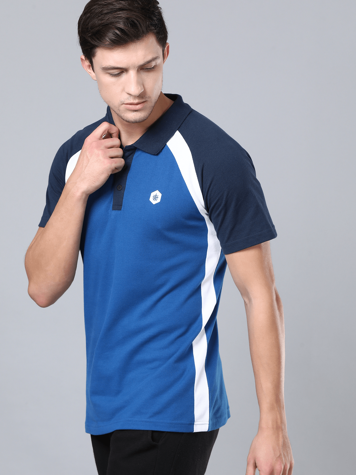 Flydry Cotton IndigoTheory Workout Polo