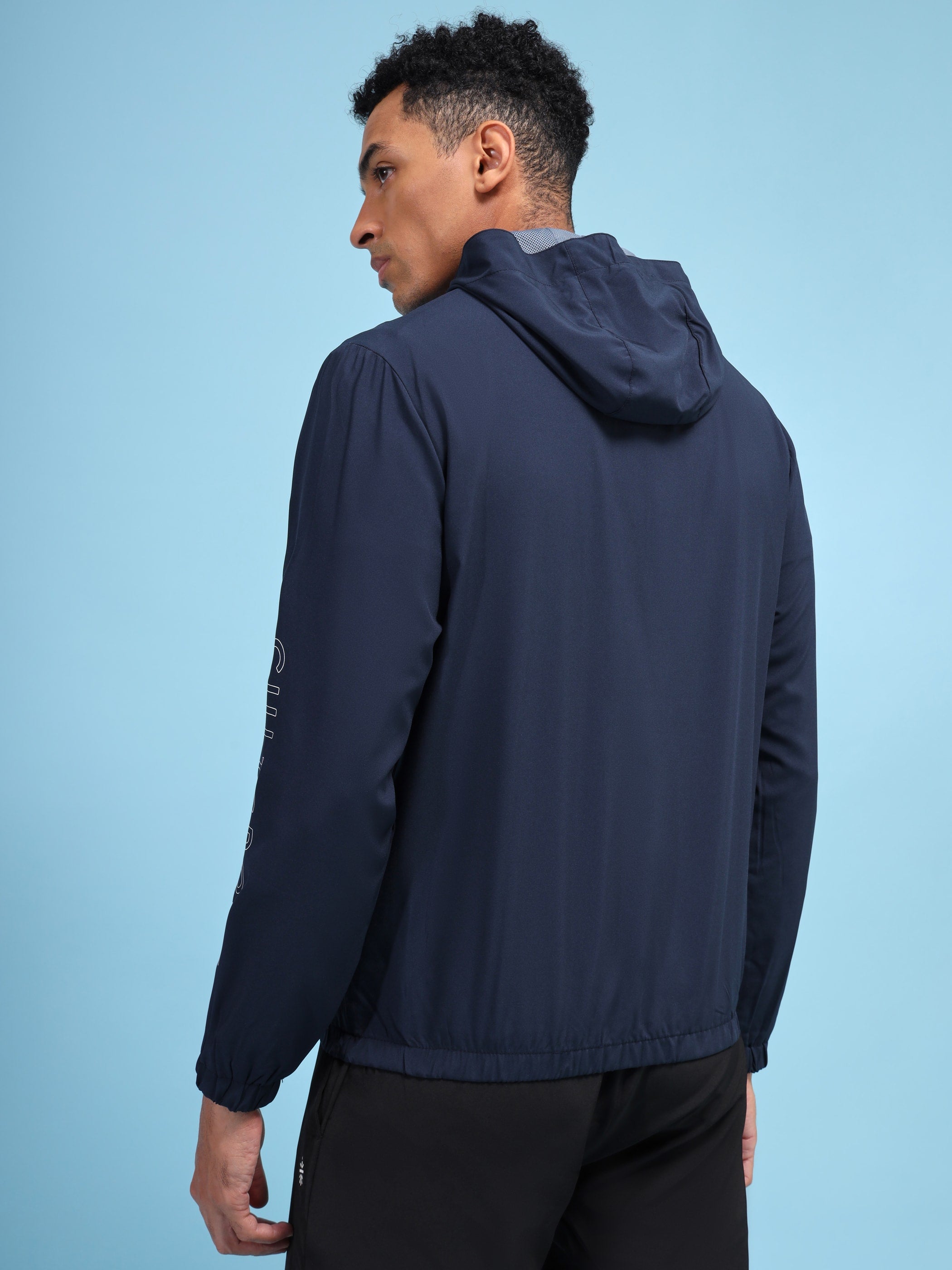 Active Hoodie Zip Through Jacket with Print