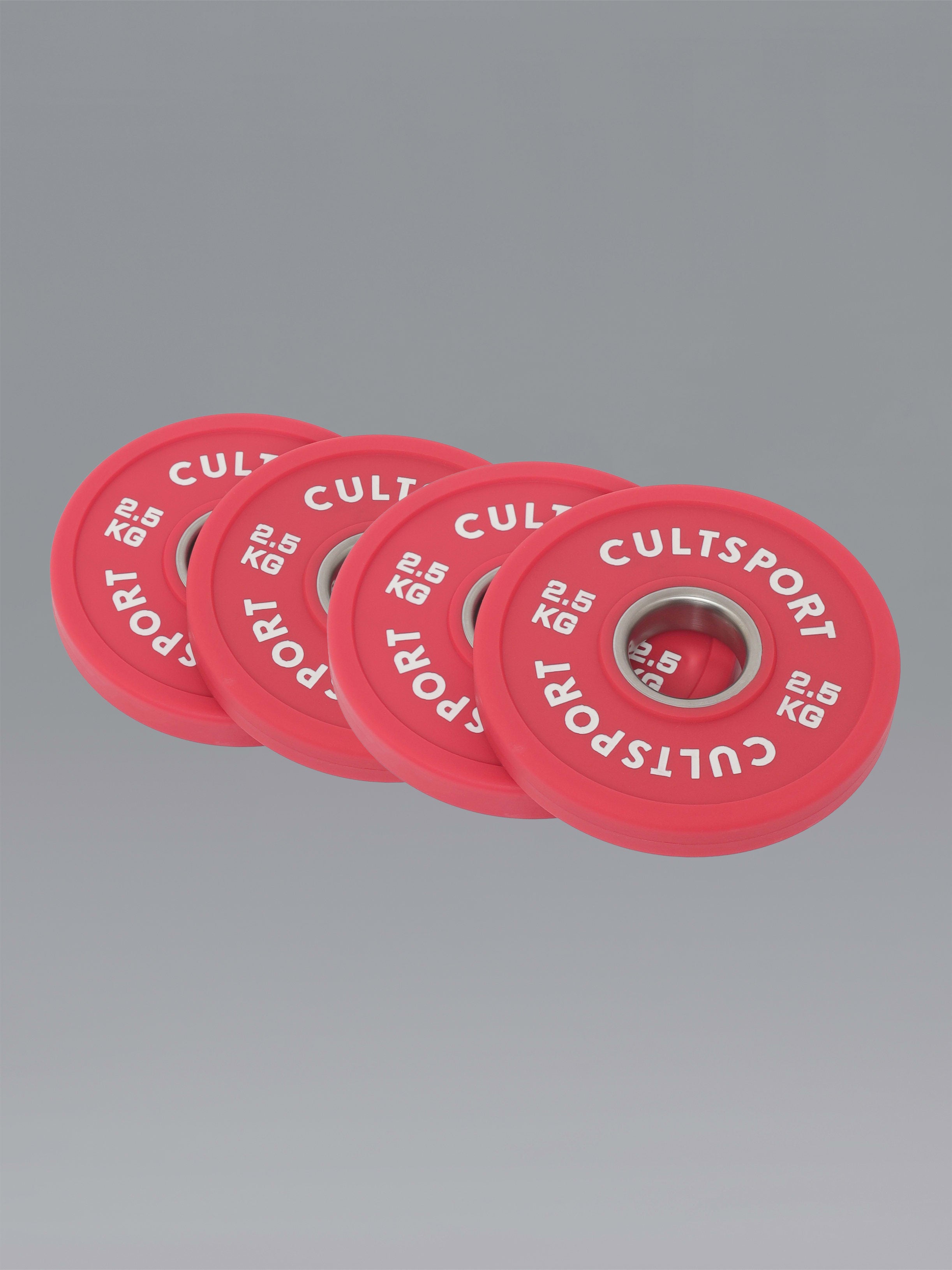 2.5kg Pack of 4 Premium PU Bumper Plates