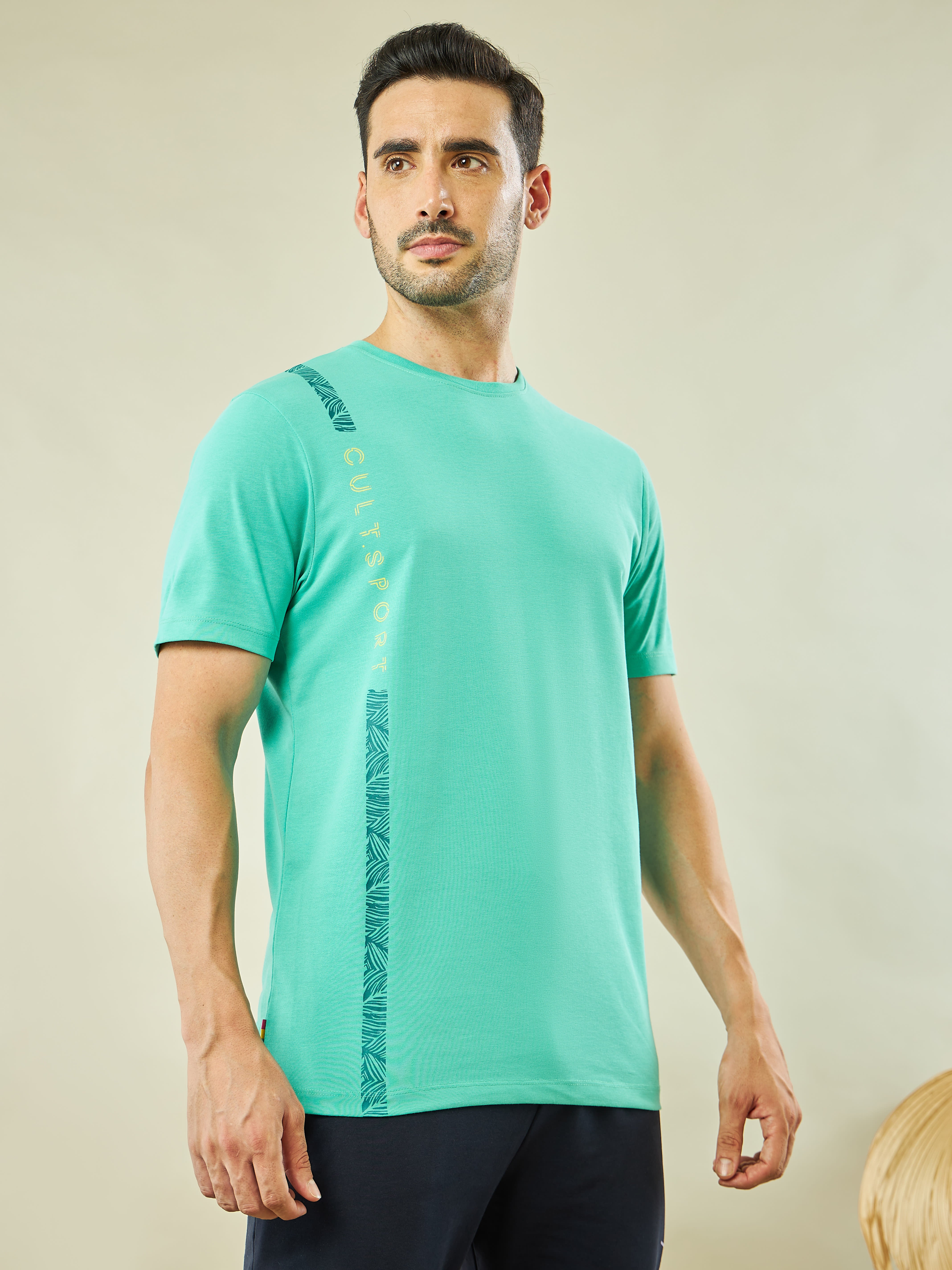 Placement Print Yoga T-shirt