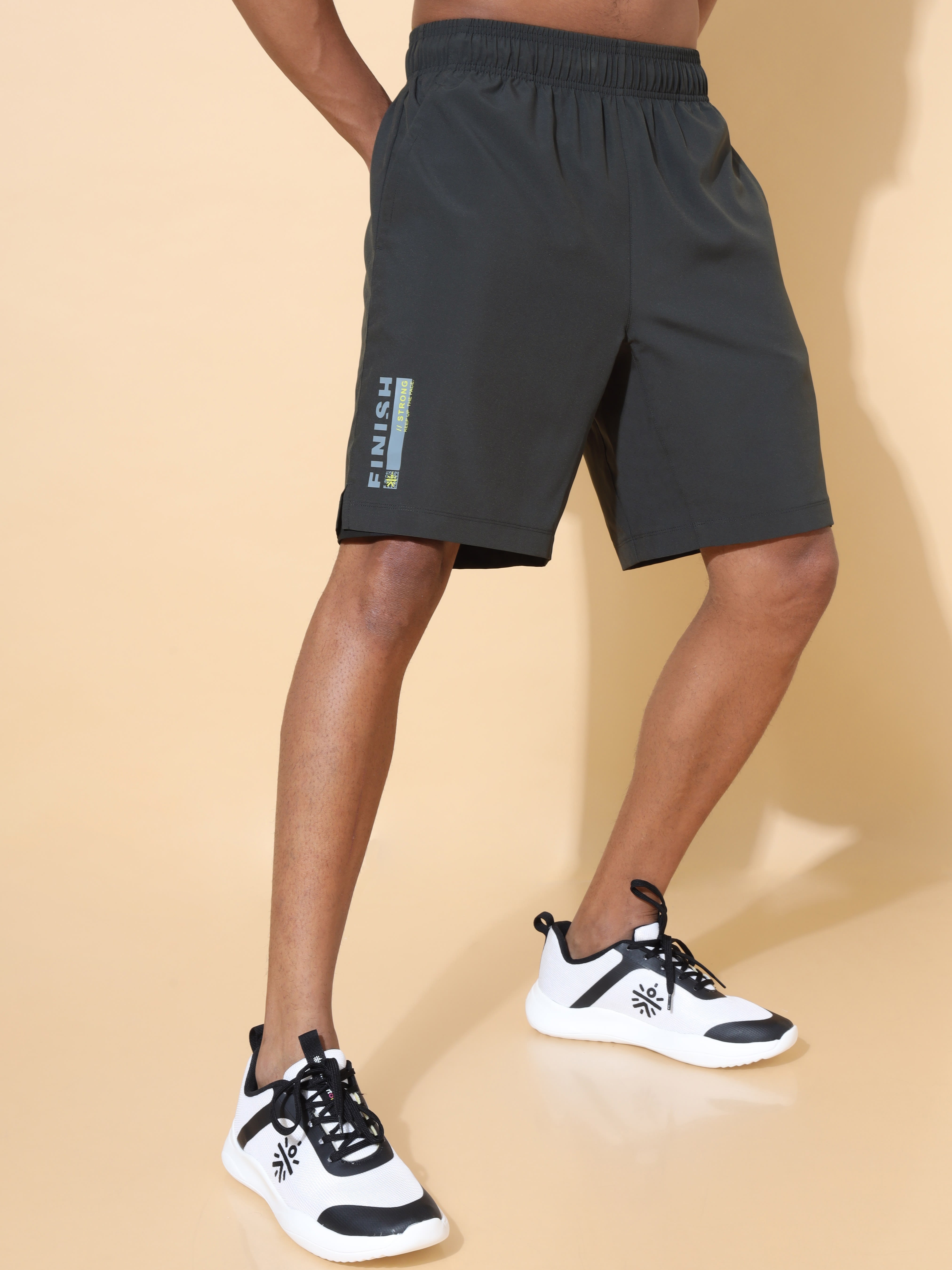Solid Performance Shorts with Inner Tights