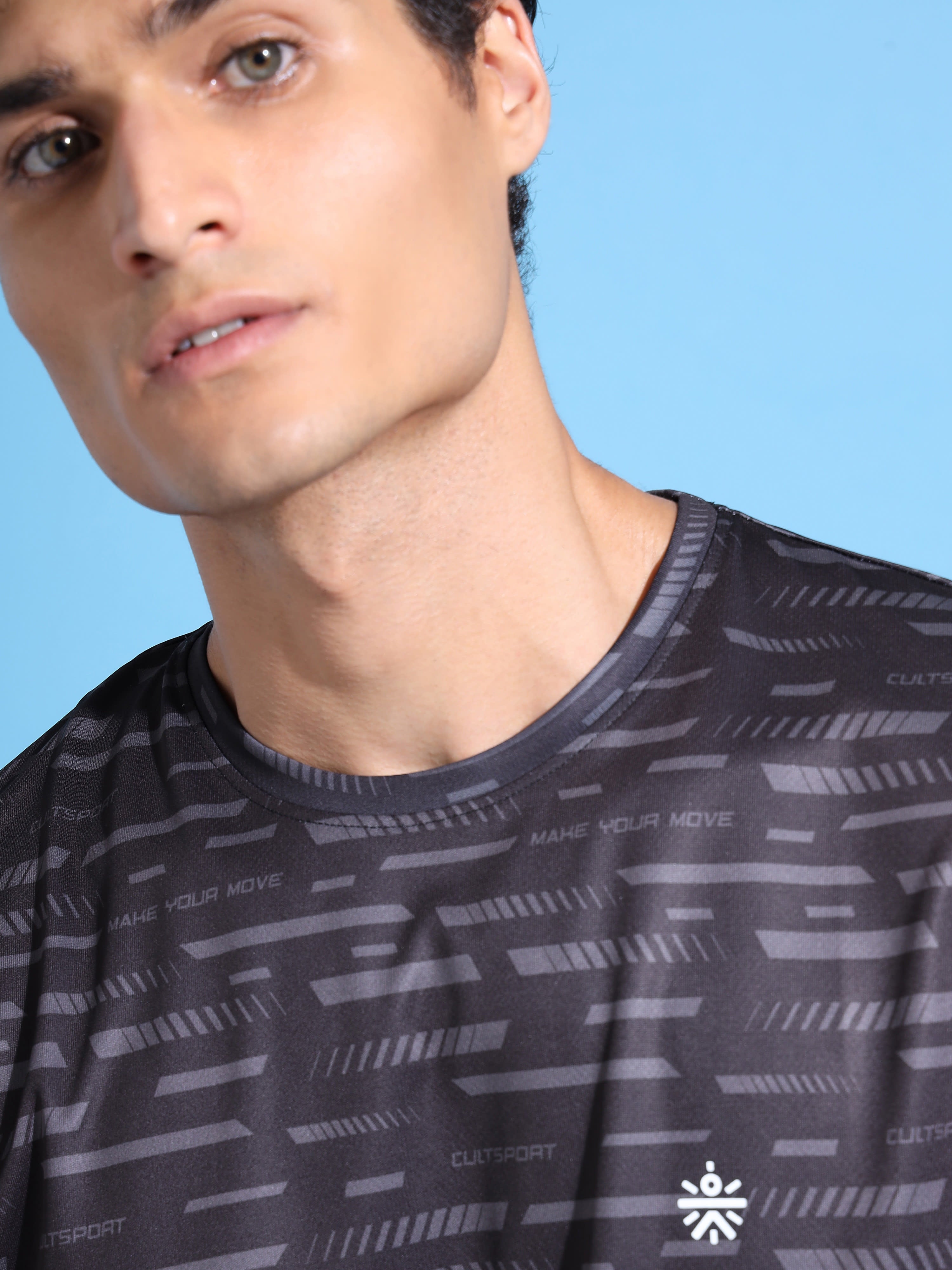 Typographic Print Running T-shirt