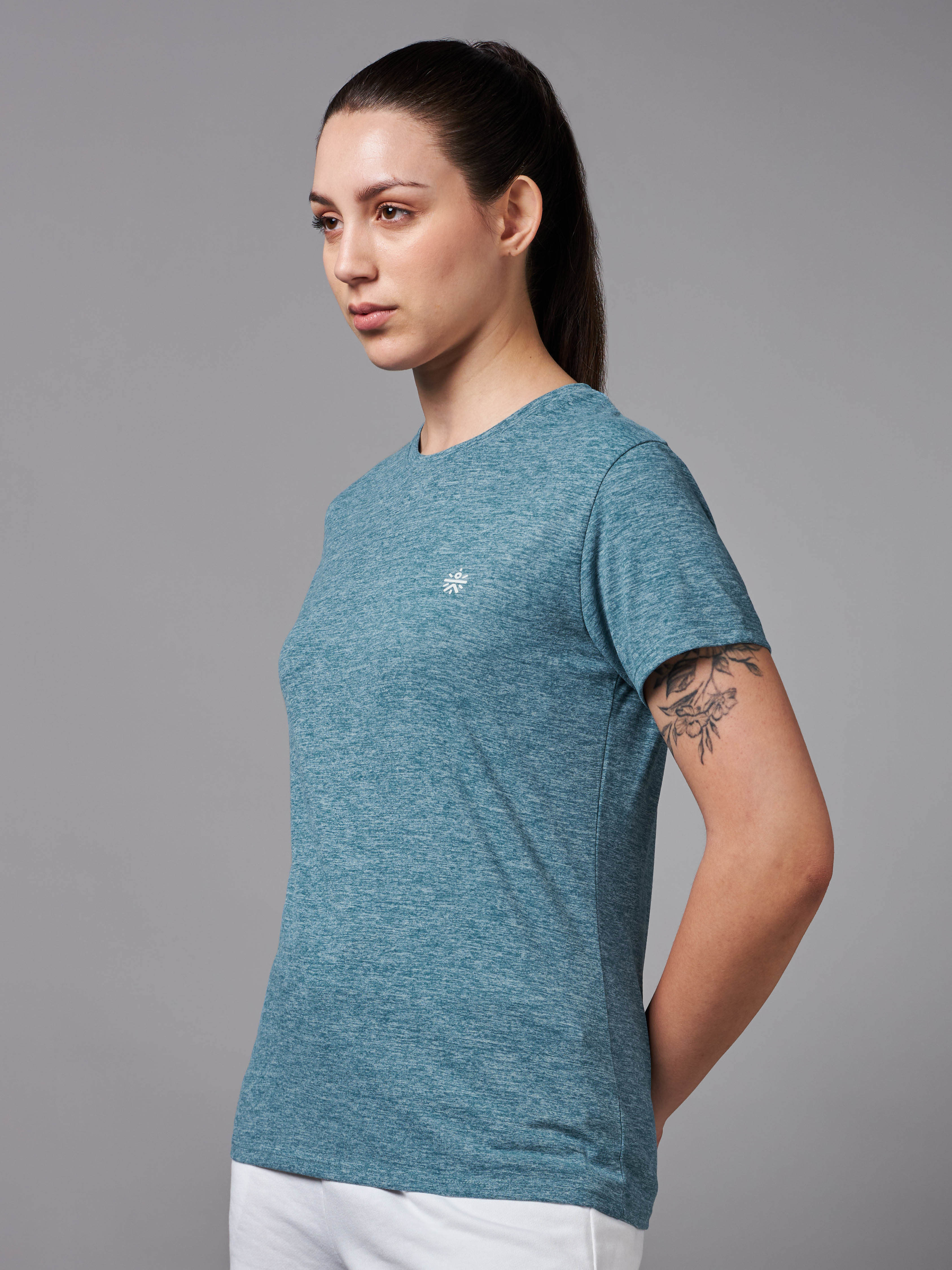 Women's Train All Day Blue Comfortech T-shirt