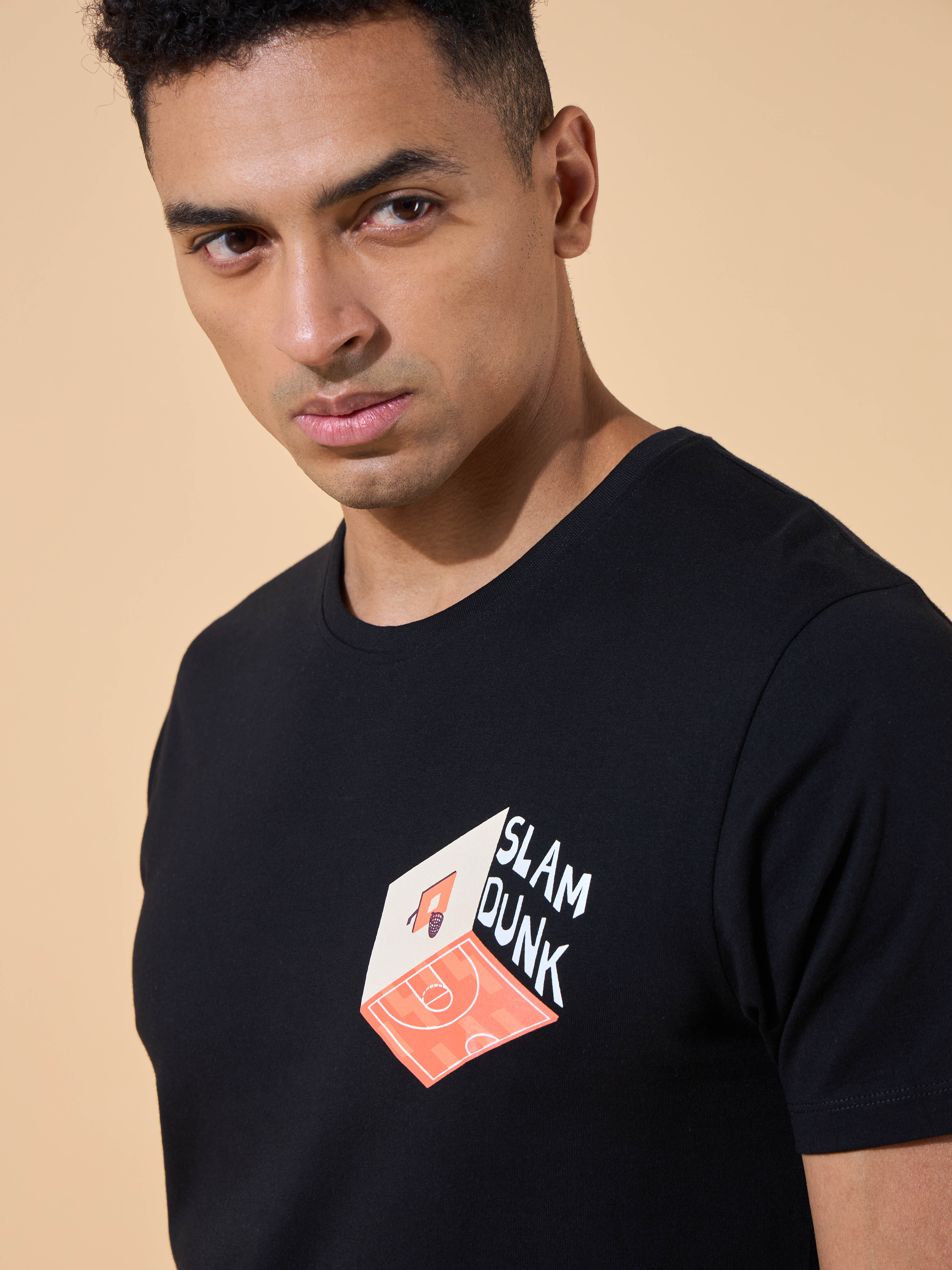 Slam Dunk Miniature Print T-shirt