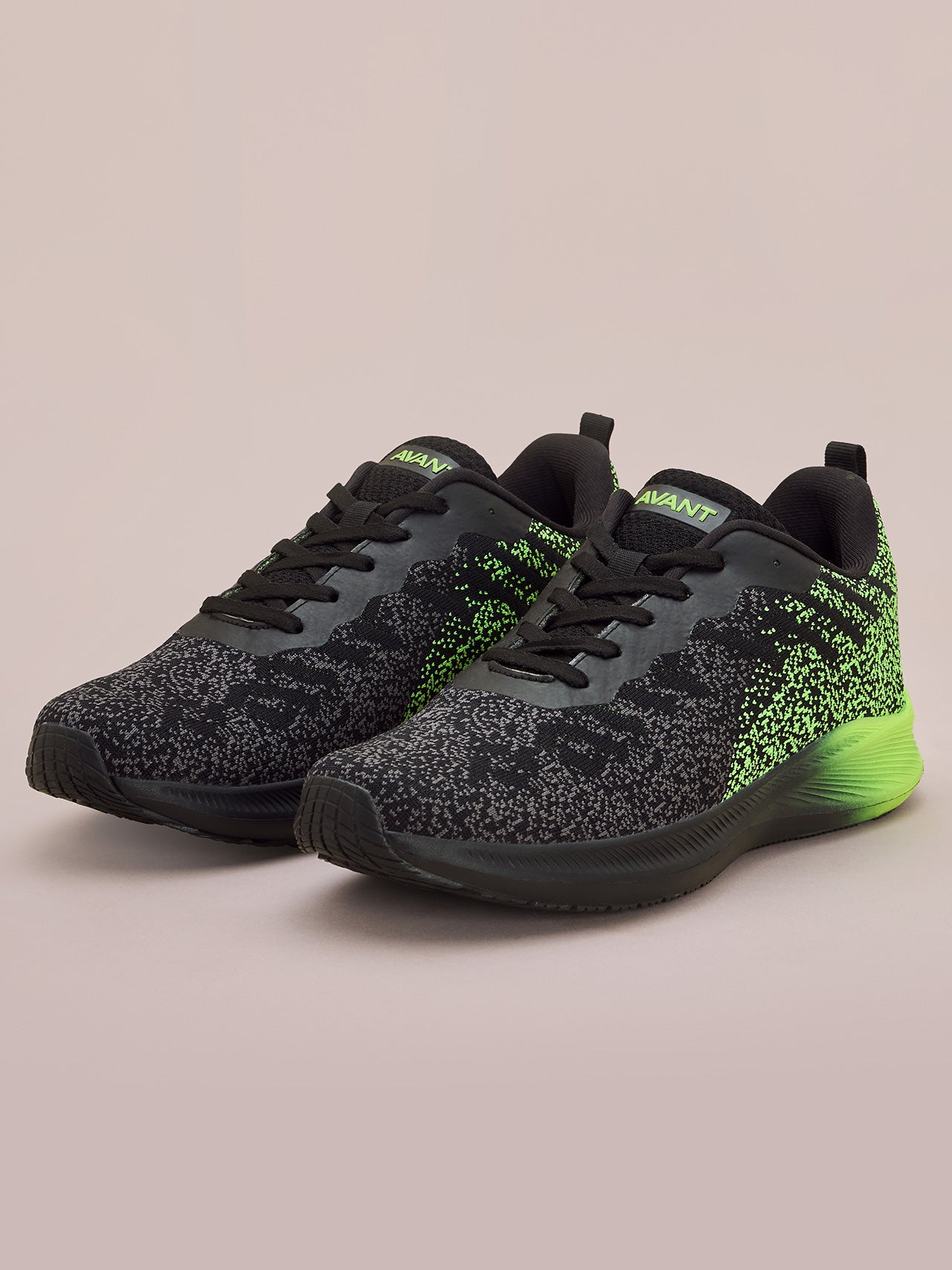 Avant Men's Pebble Running Shoes - Black/Green