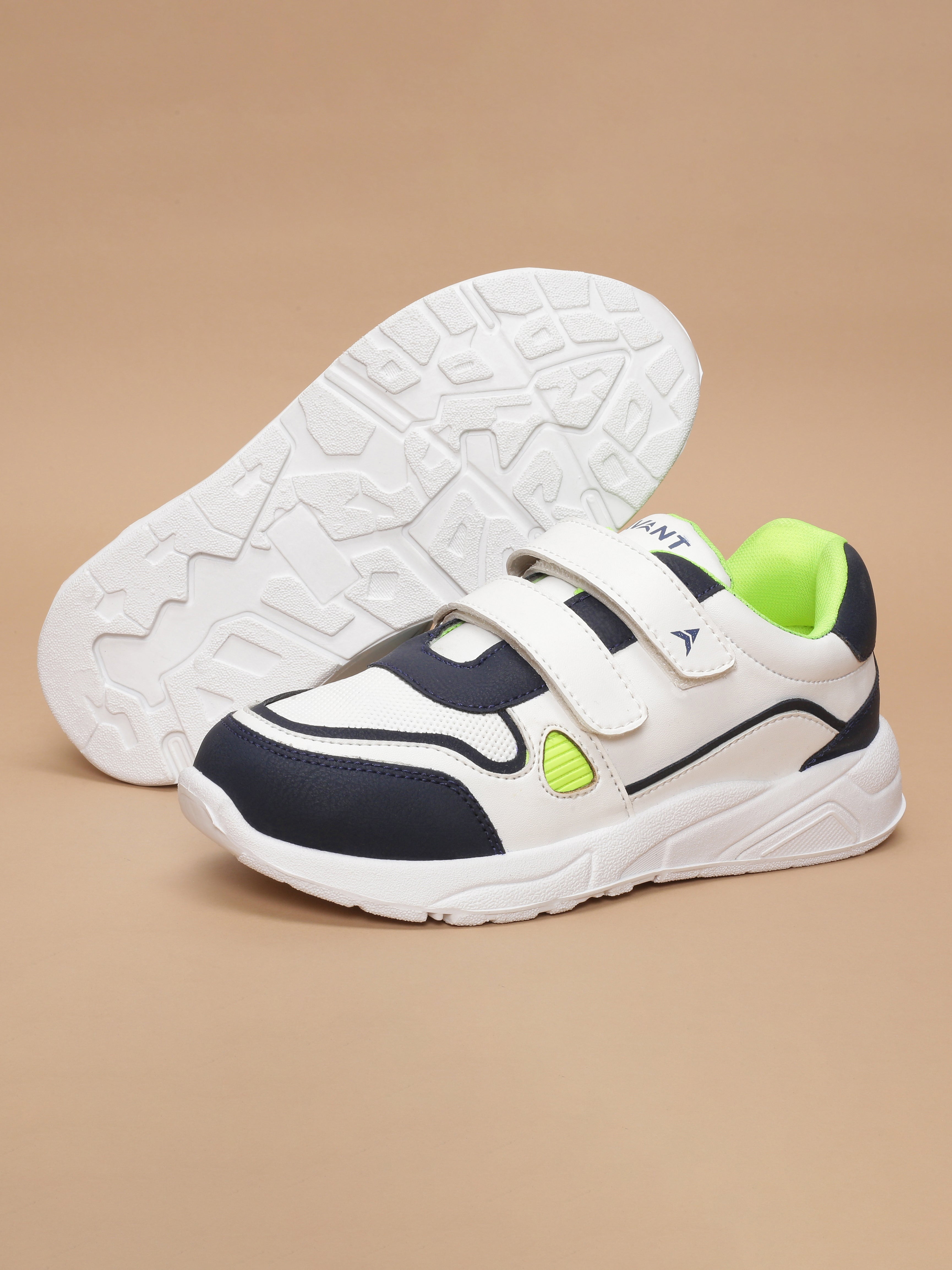 Avant Kids TurboTots Sneaker - White/Navy Blue