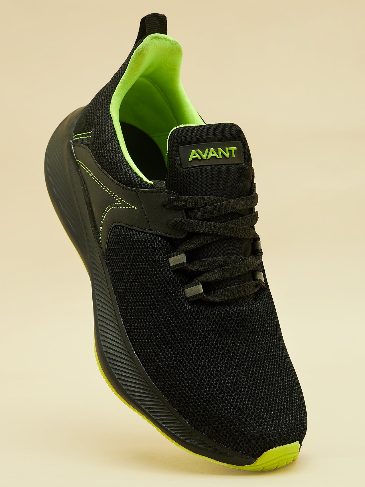 Avant Mens Ultra Flex Walking Shoes, TPR outsoles, Black