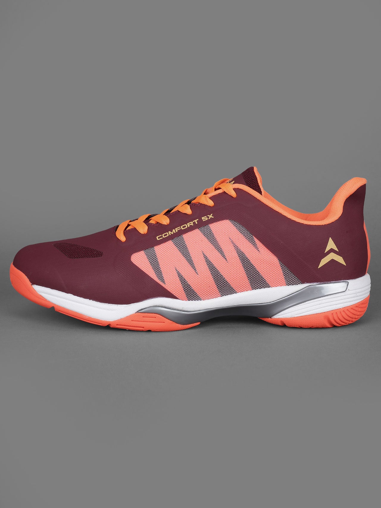 Avant Men's Dynamo Badminton Shoes - Maroon/Orange