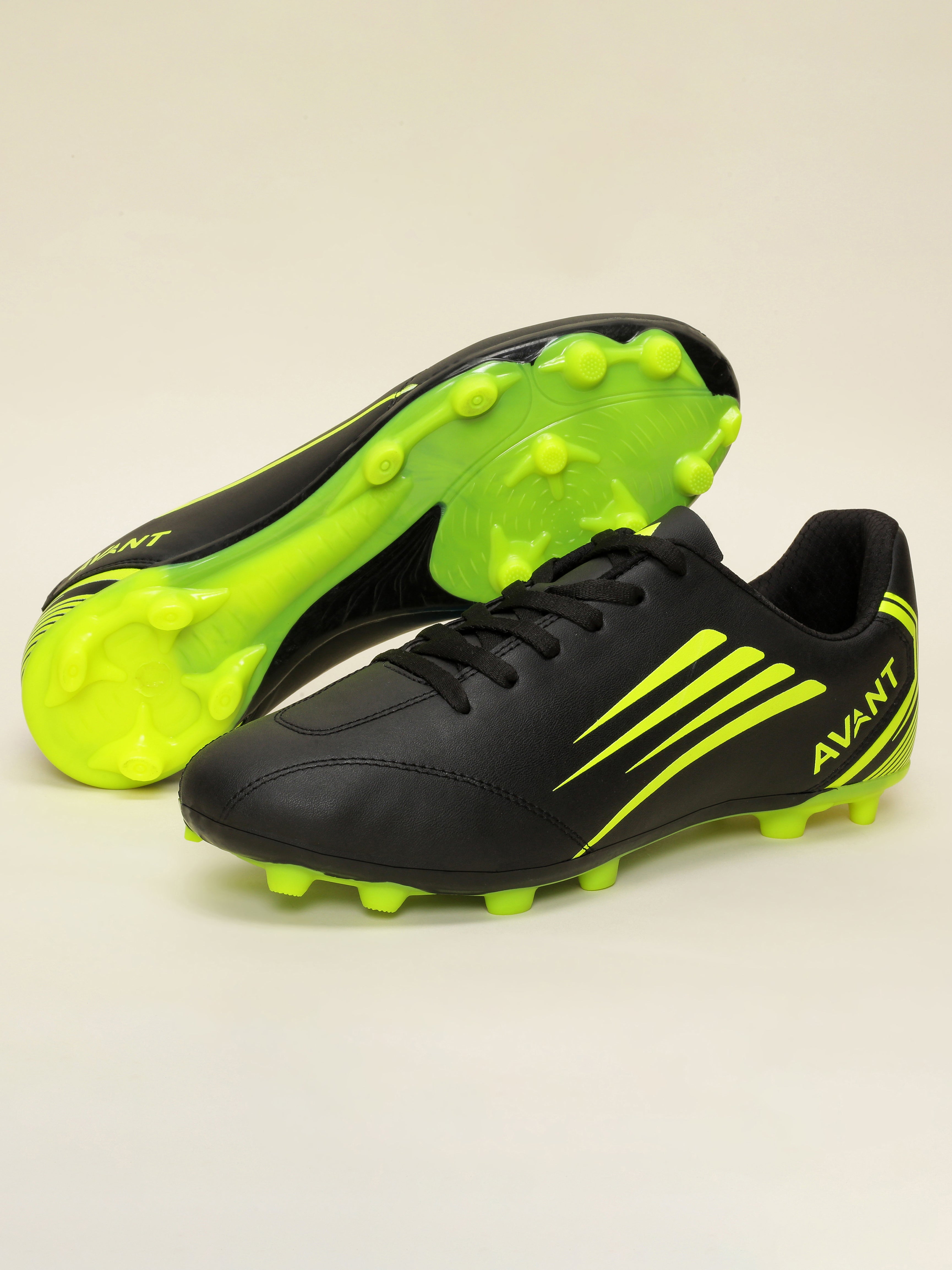 Avant Men's Phantom Football Shoes - Black/Lime