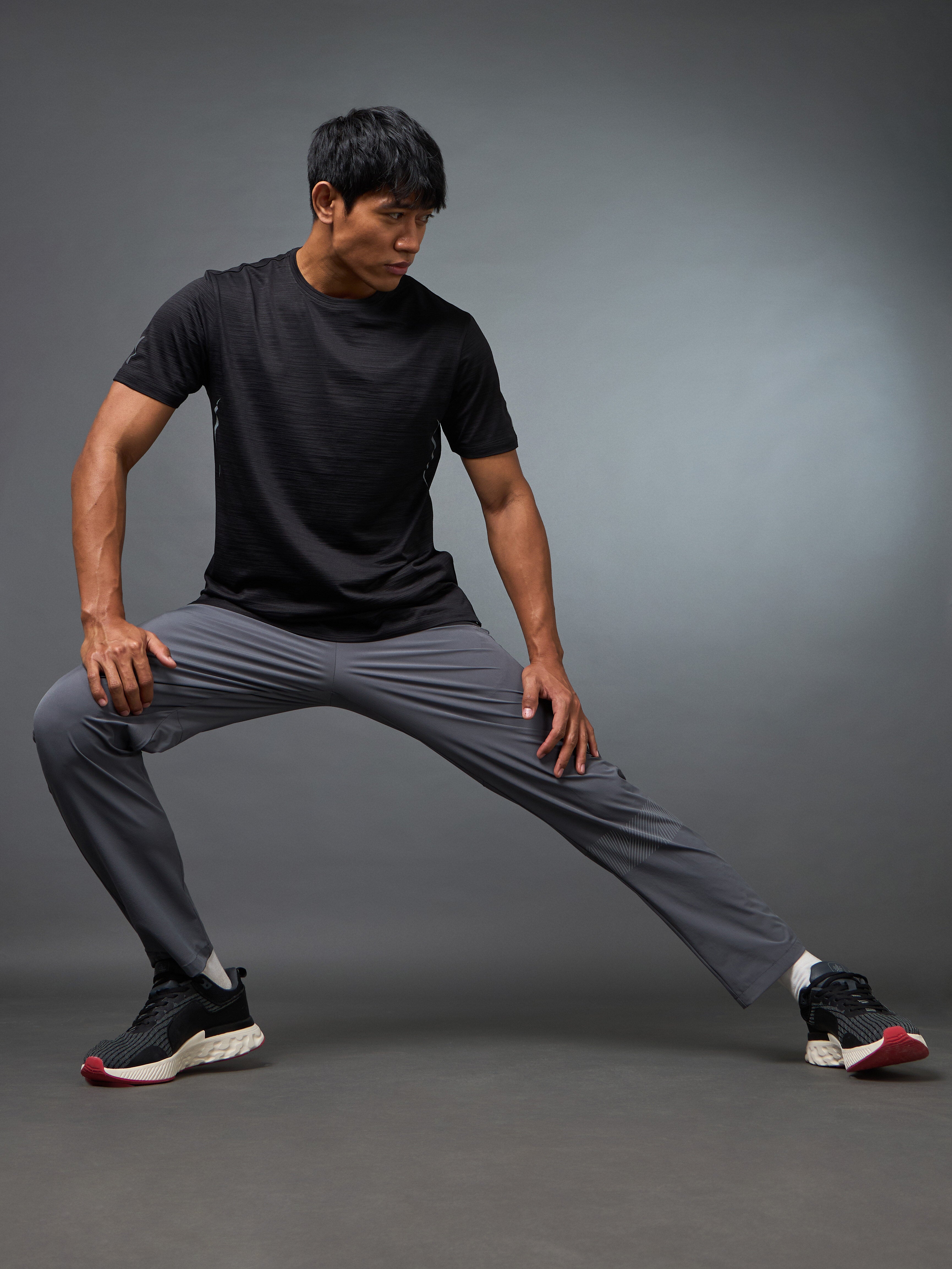 Men's Night Jogger Grey Performance Trackpant