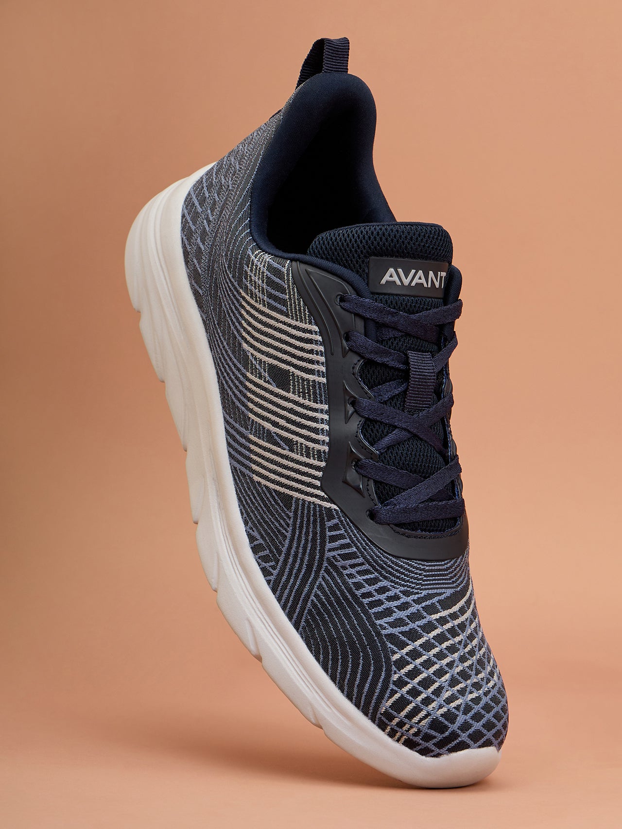 Avant Men's WalkRite Walking Shoes - Navy Blue