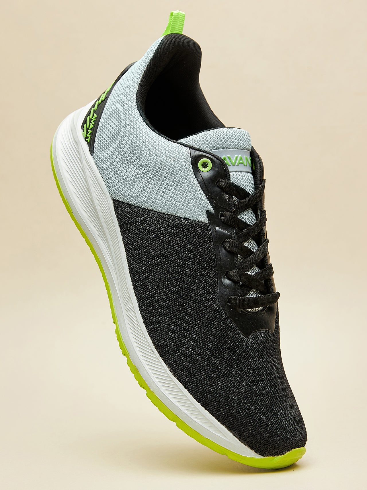 Avant Men's Racer Walking Shoes-L.Grey/Black