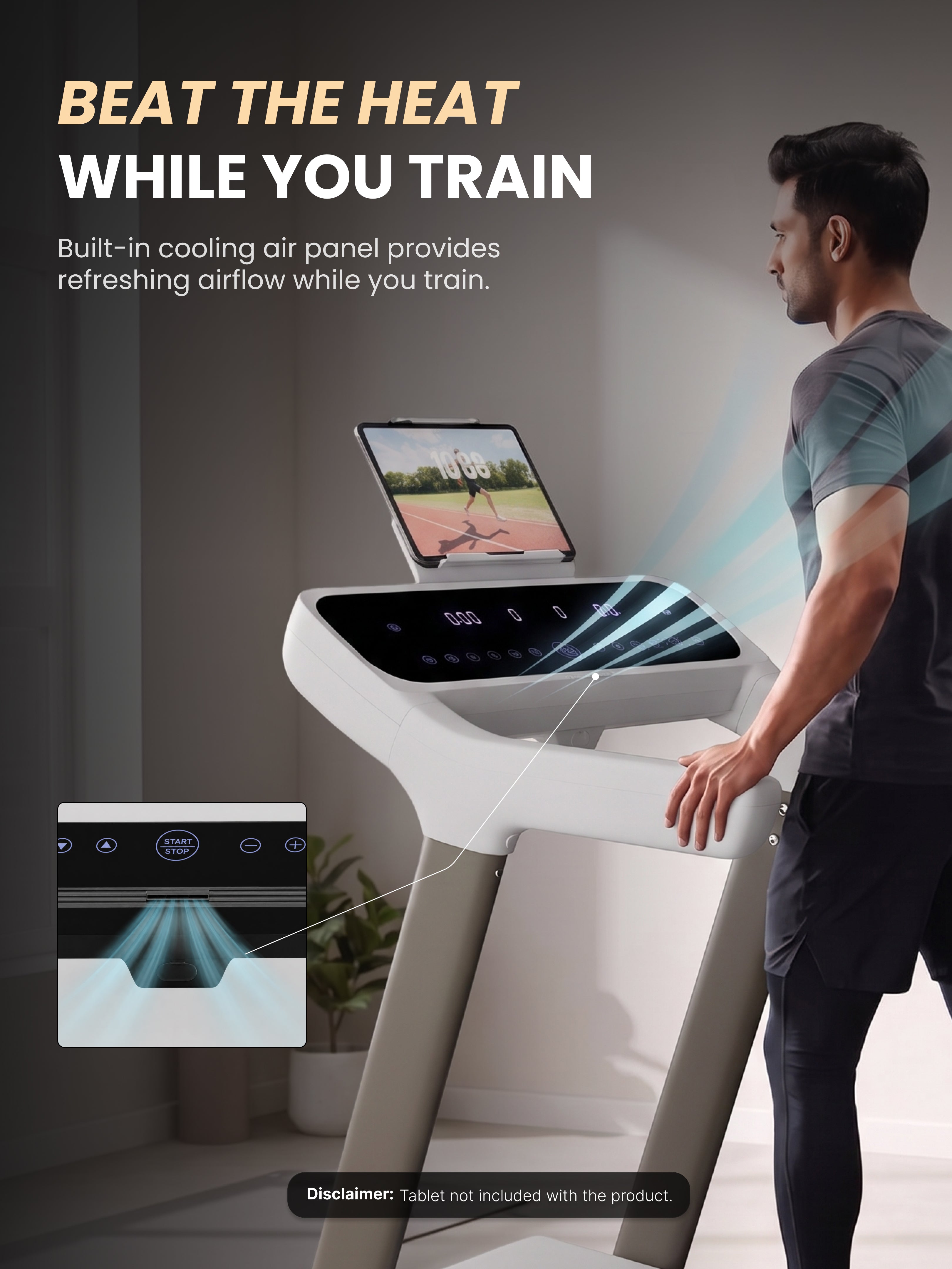 Cult SmartStride CanoasPro 5 HP BLDC Treadmill with 4 Shock Absorbers for Enhanced Cushioning & Reduced Knee Impact |130 kg User Capacity | 25-Level Auto Incline | 16 km/h Max Speed ( White)