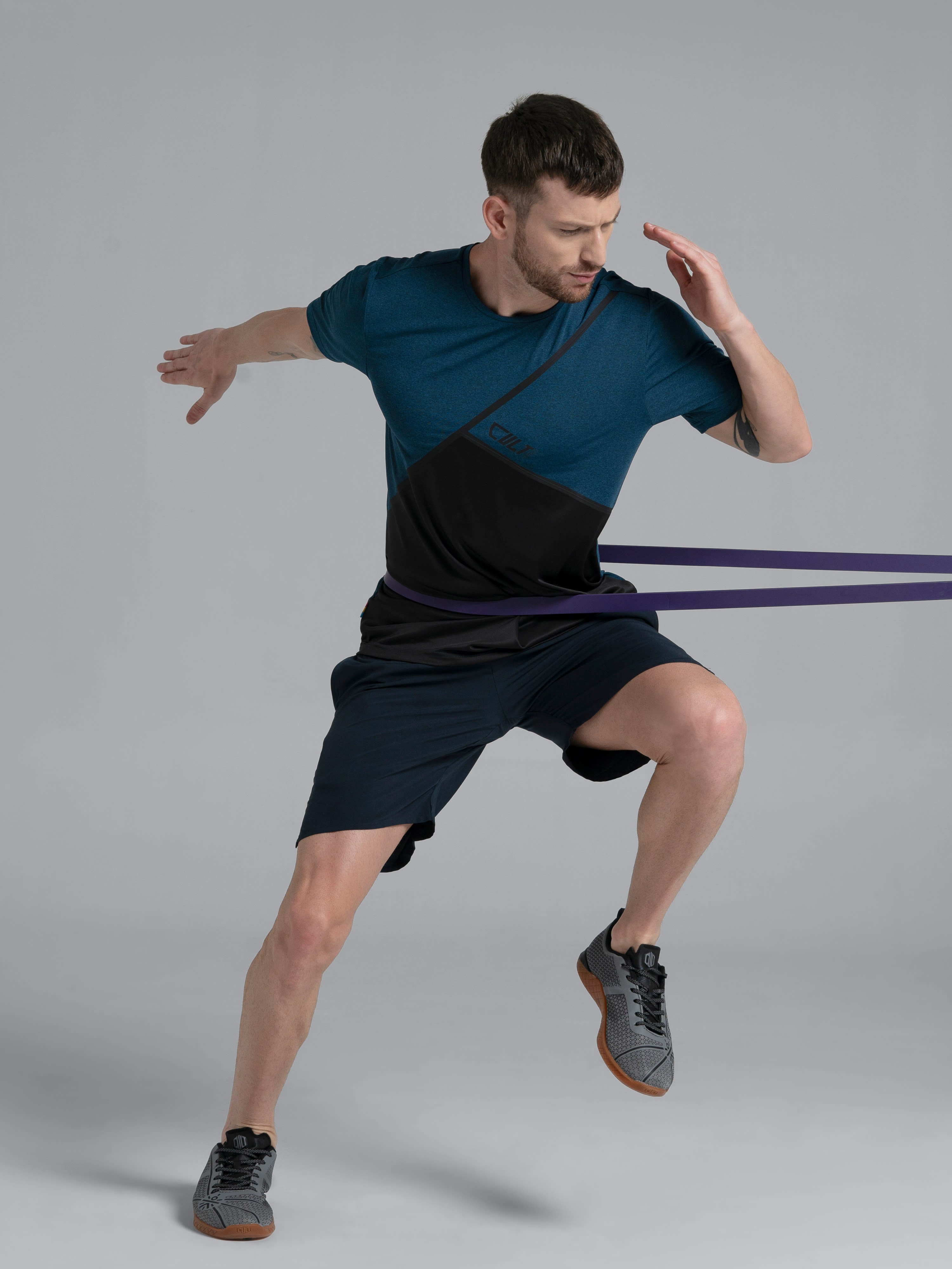 FAB Men's Solid Workout T-shirt