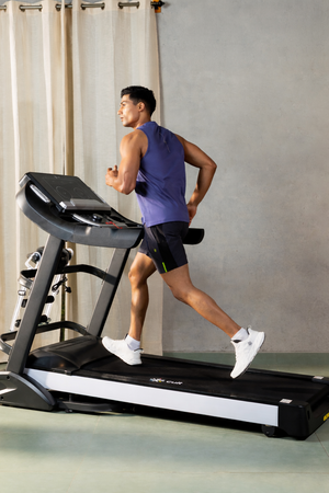 Smartrun Davie 7 HP Peak Treadmill | 15-level Auto-Incline & Massager | Max Weight-150kg | Max Speed-20kmph (with 6 Months Extended Warranty)