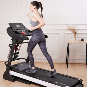 Smartrun Canoas 5.5 HP Peak Treadmill | 15-level Auto-Incline & Massager | Max Weight-130kg | Max Speed-16kmph (with 6 Months Extended Warranty)