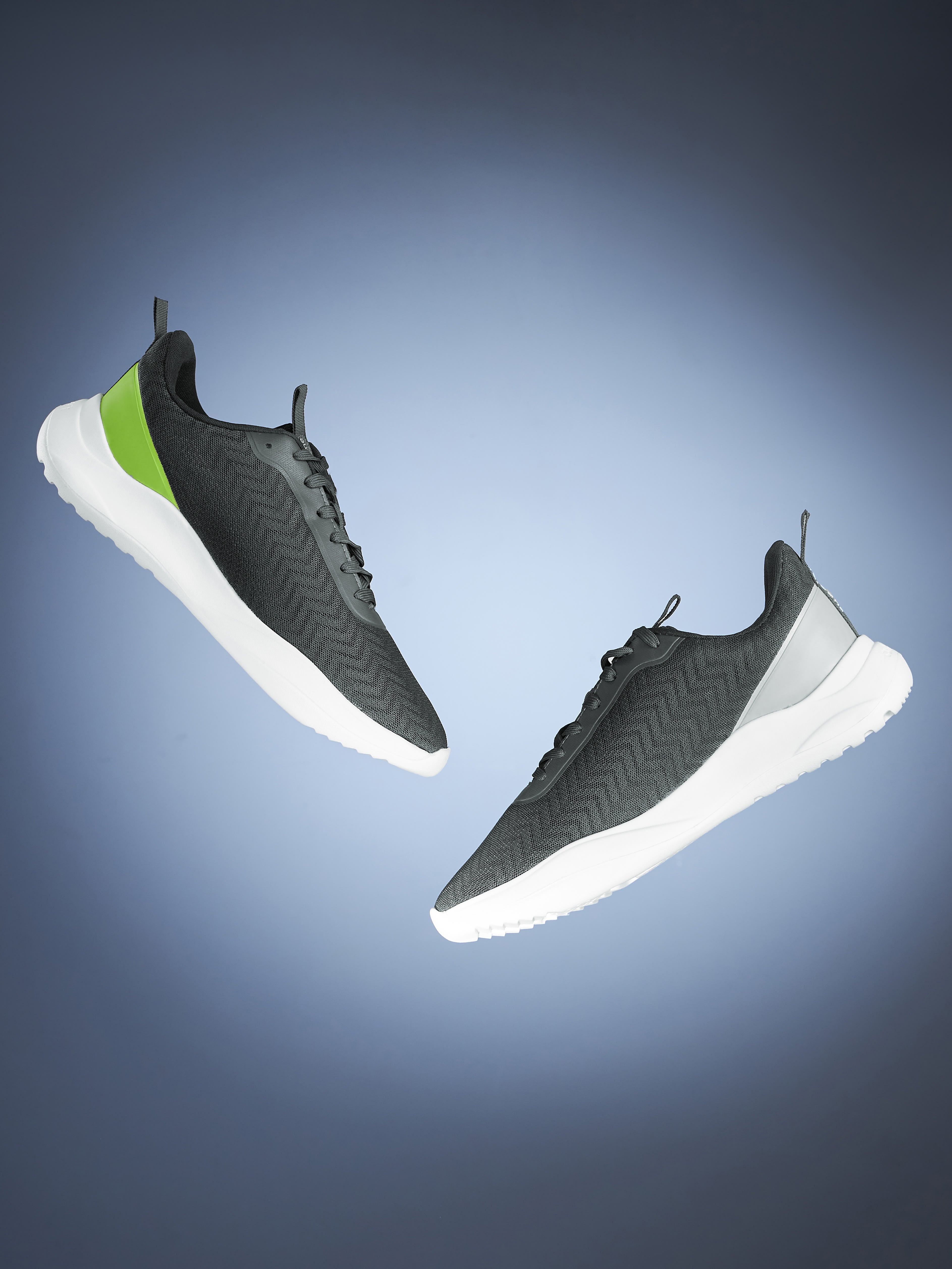 cult Racer Men Running Shoes - Dark Grey/Green