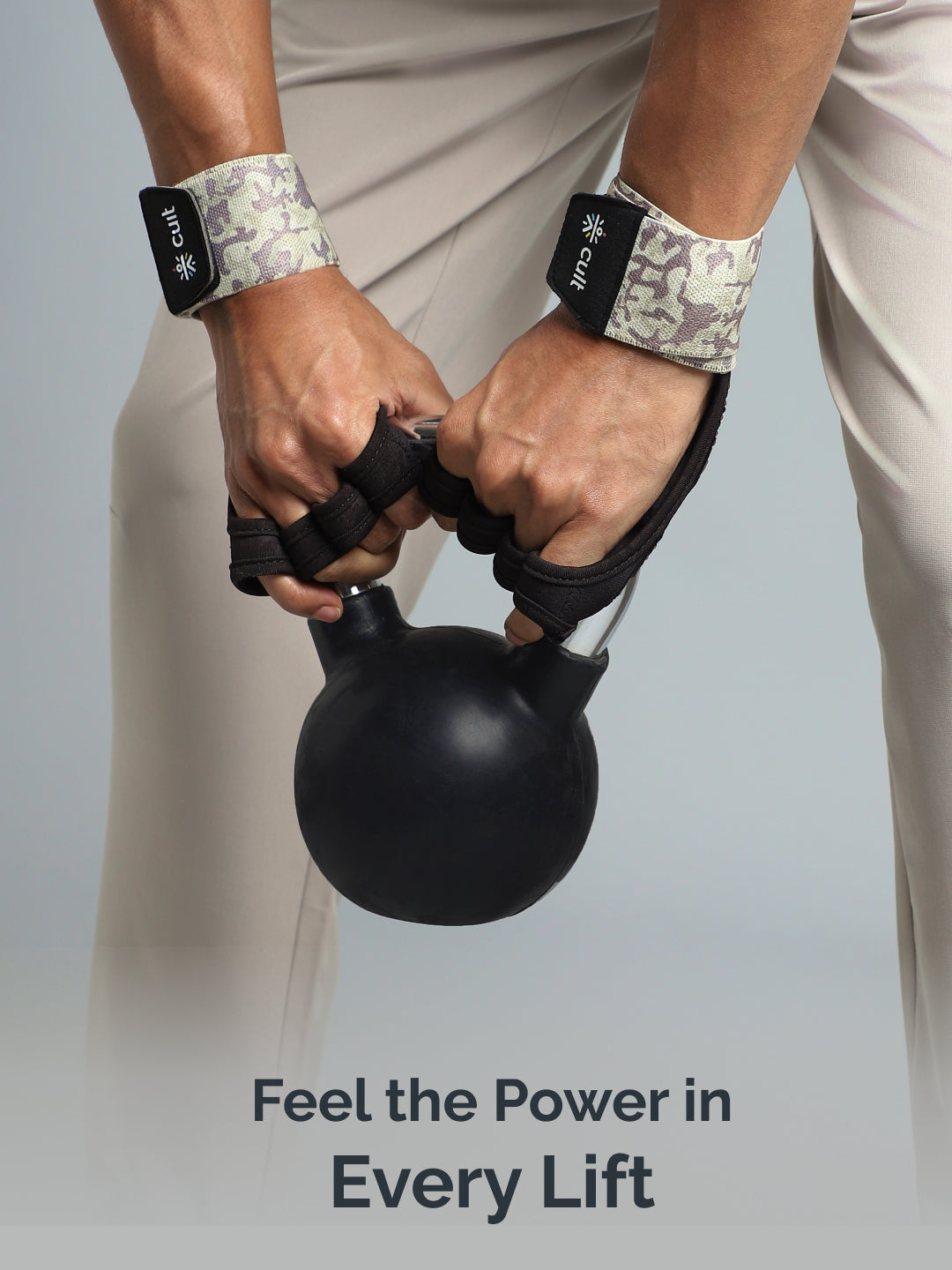 Cult Open Half Finger Gym Gloves with Silicone Grip – Breathable Mesh, Sweat-Free Comfort for Training & Weightlifting