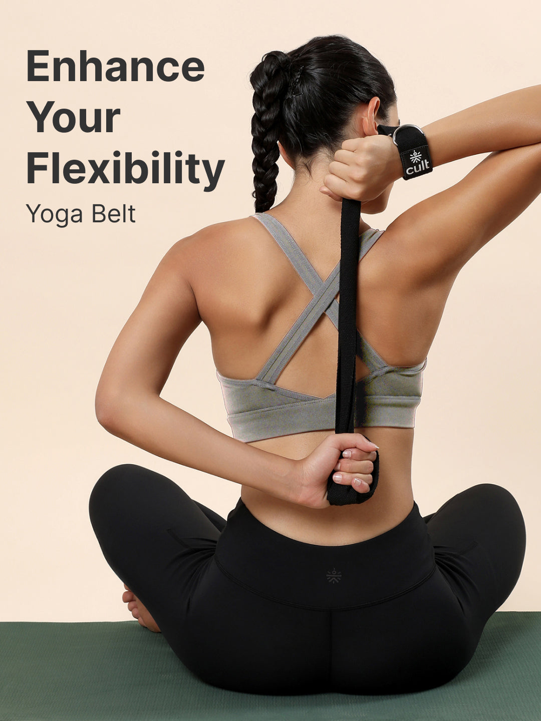 cult Yoga Stretch Belt Black