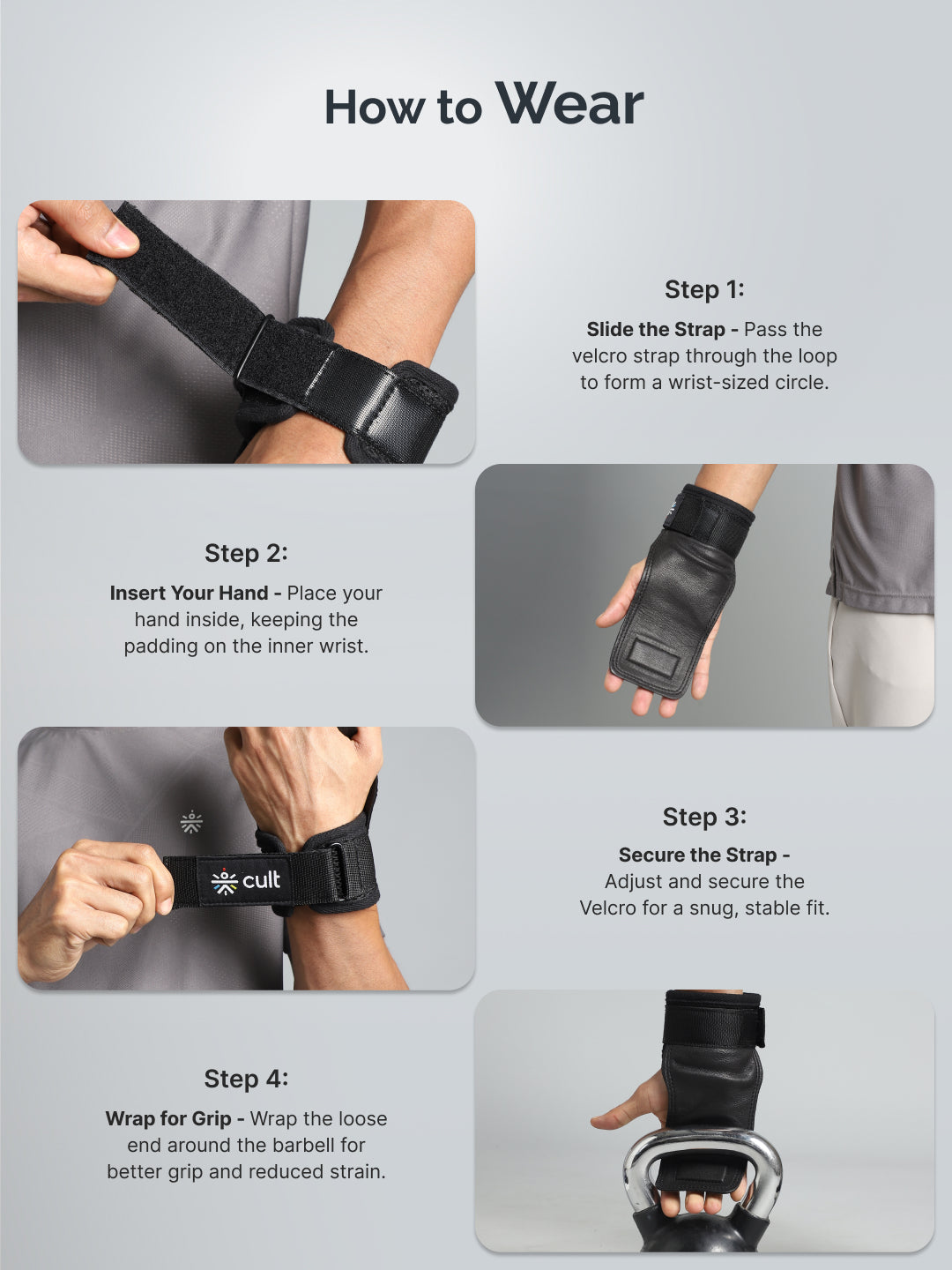 Cult Folding Open Half Finger Gym Gloves with Leather Grip – Breathable Mesh, Sweat-Free Comfort for Training & Weightlifting OneSize