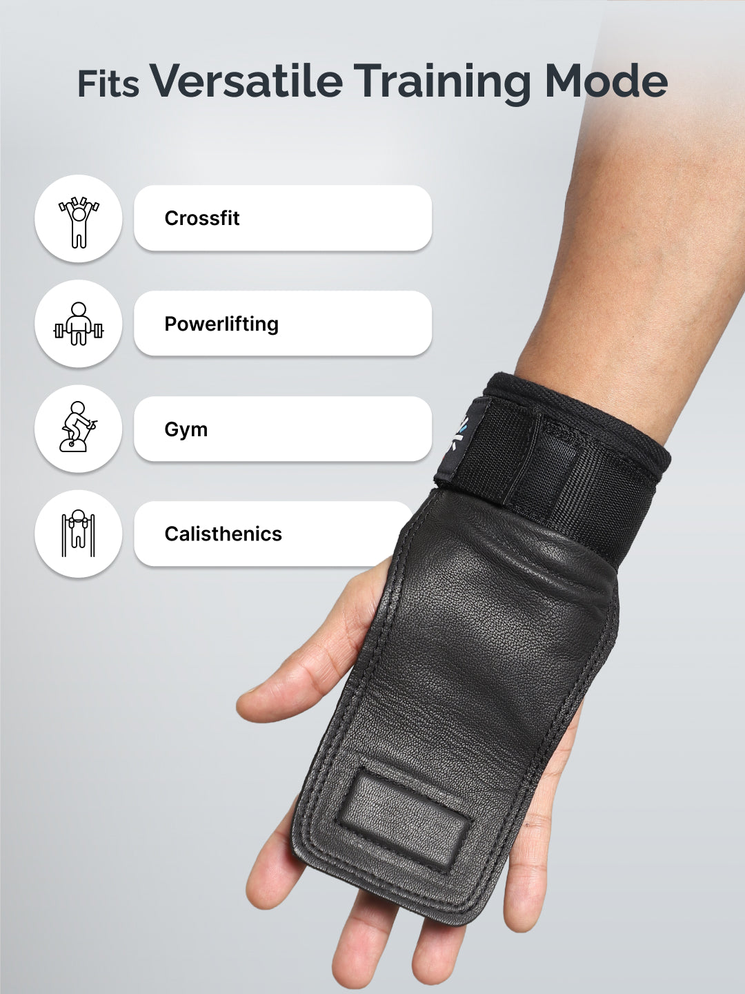 Cult Folding Open Half Finger Gym Gloves with Leather Grip – Breathable Mesh, Sweat-Free Comfort for Training & Weightlifting OneSize