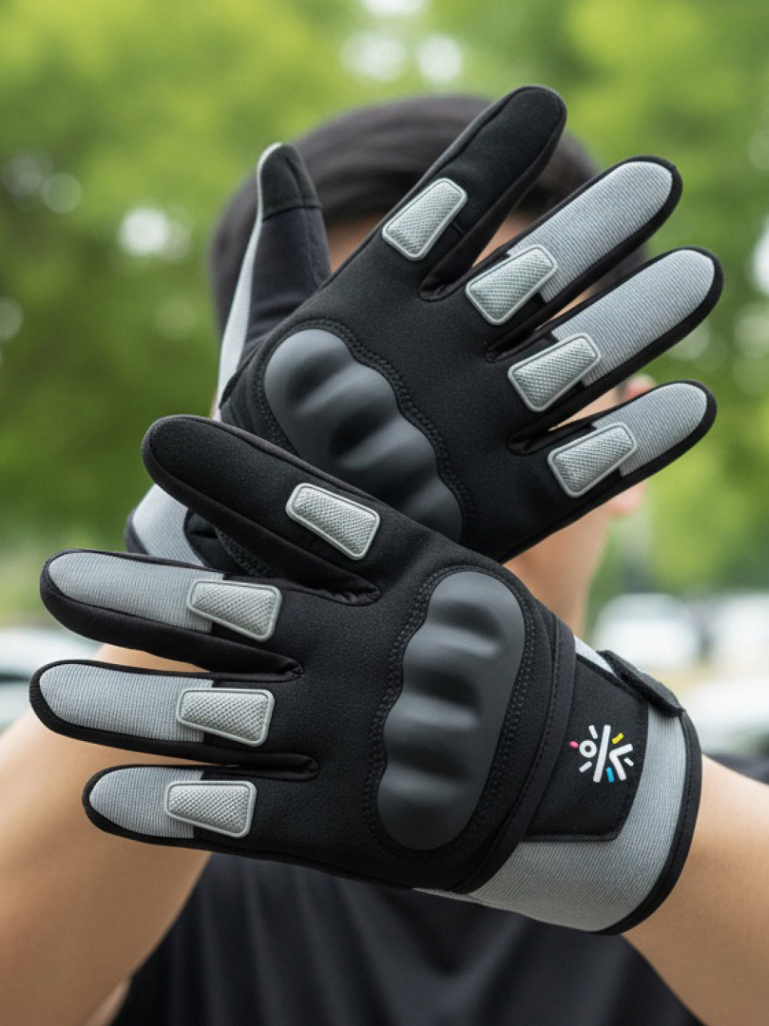 Buy CULT Rider Bike Gloves Grey/Black - Full Finger Motorcycle & Cycling Gloves with Anti-Slip Grip, Breathable Fabric & Comfort Fit Online in India Buy CULT Rider Bike Gloves Grey/Black - Full Finger Motorcycle & Cycling Gloves with Anti-Slip Grip, Breathable Fabric & Comfort Fit Online in India