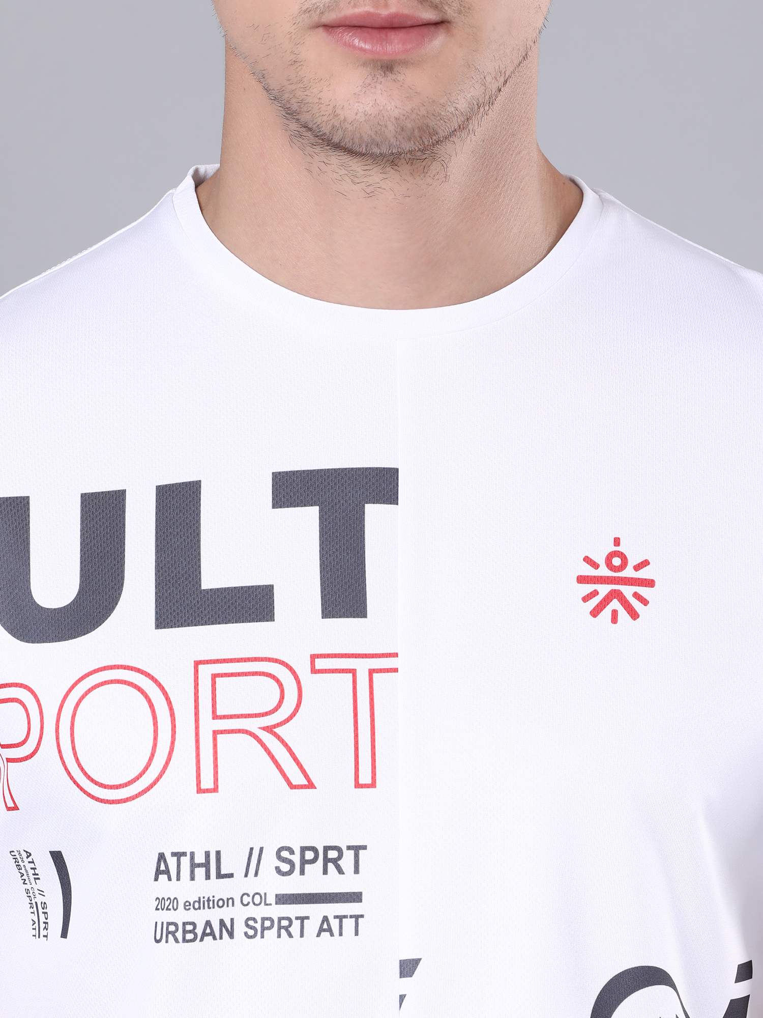 Dugout Houndstooth White Workout Tee