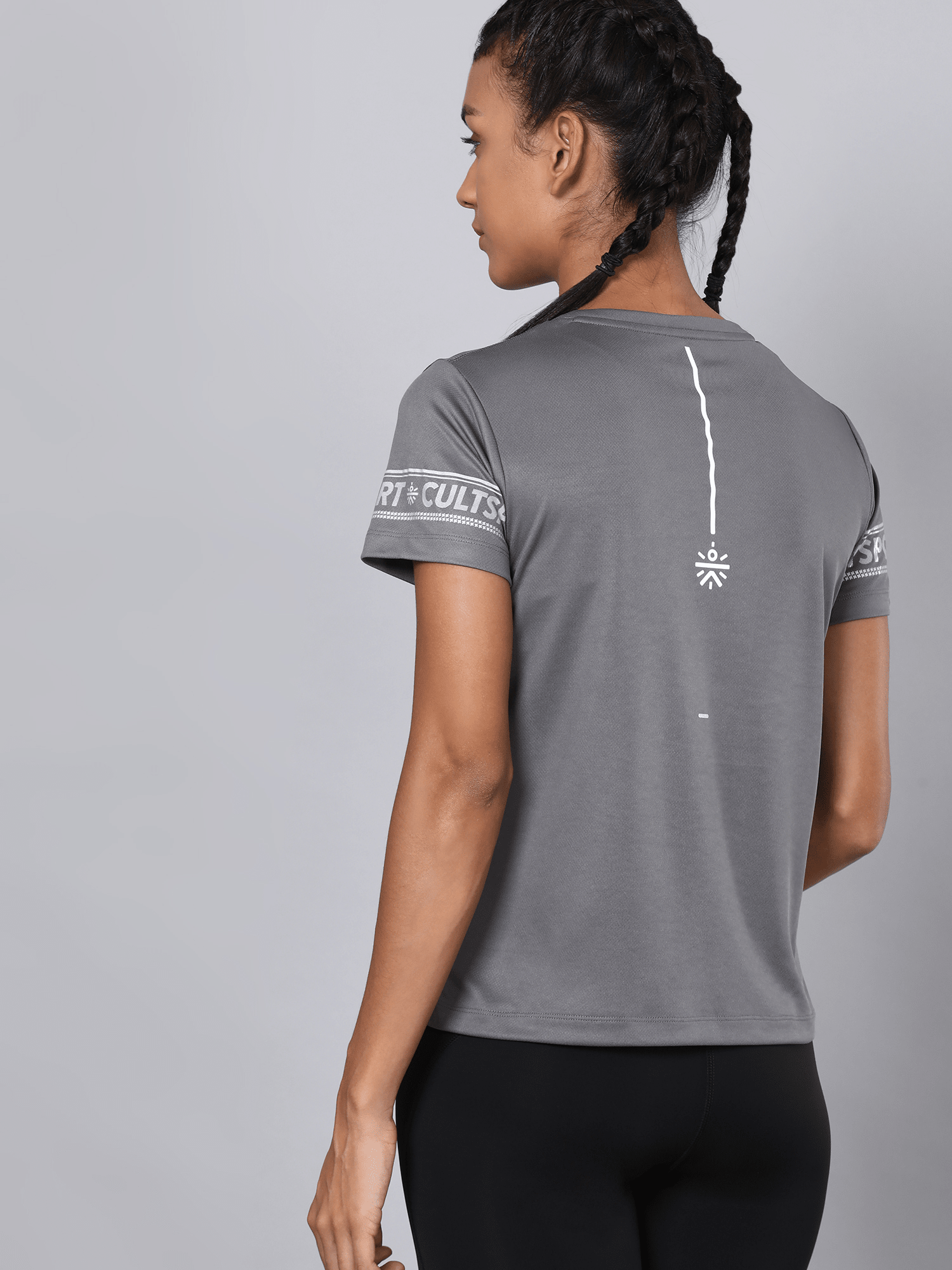 Code Hustle Grey Workout Tee