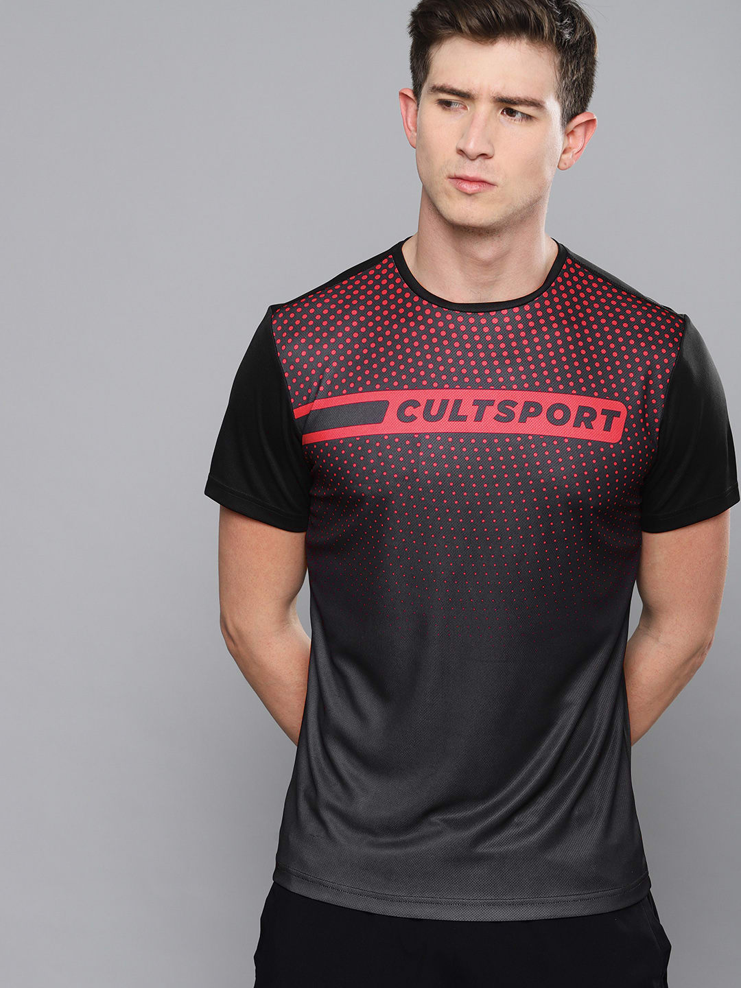 Dugout Red Spot Black Relaxed Tee