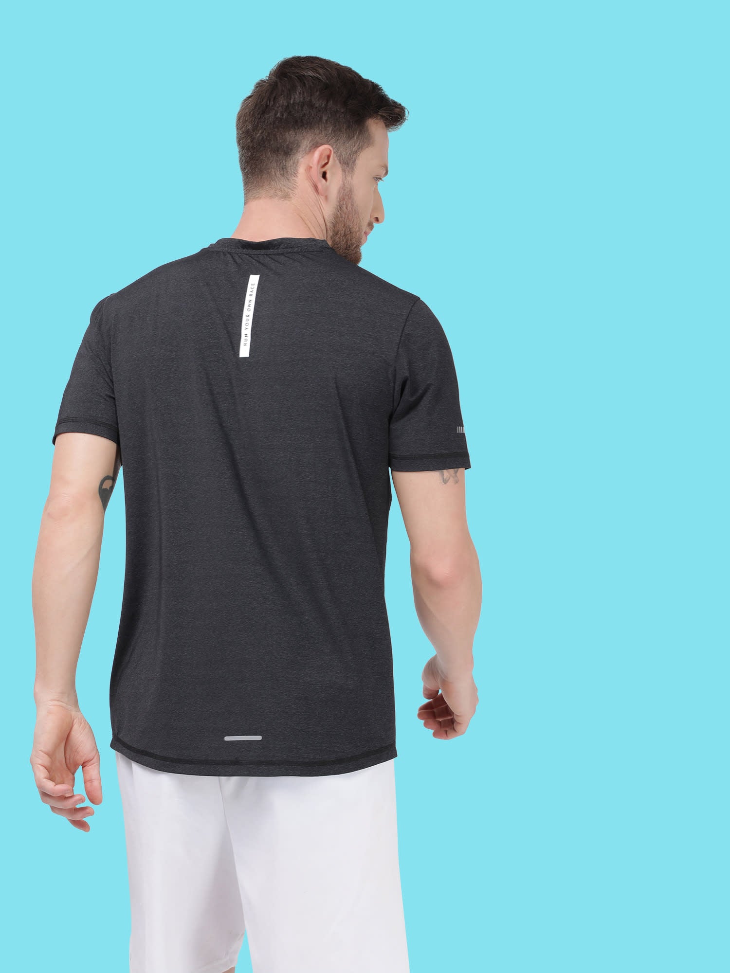 Vital Vent Black Running Relaxed Tee