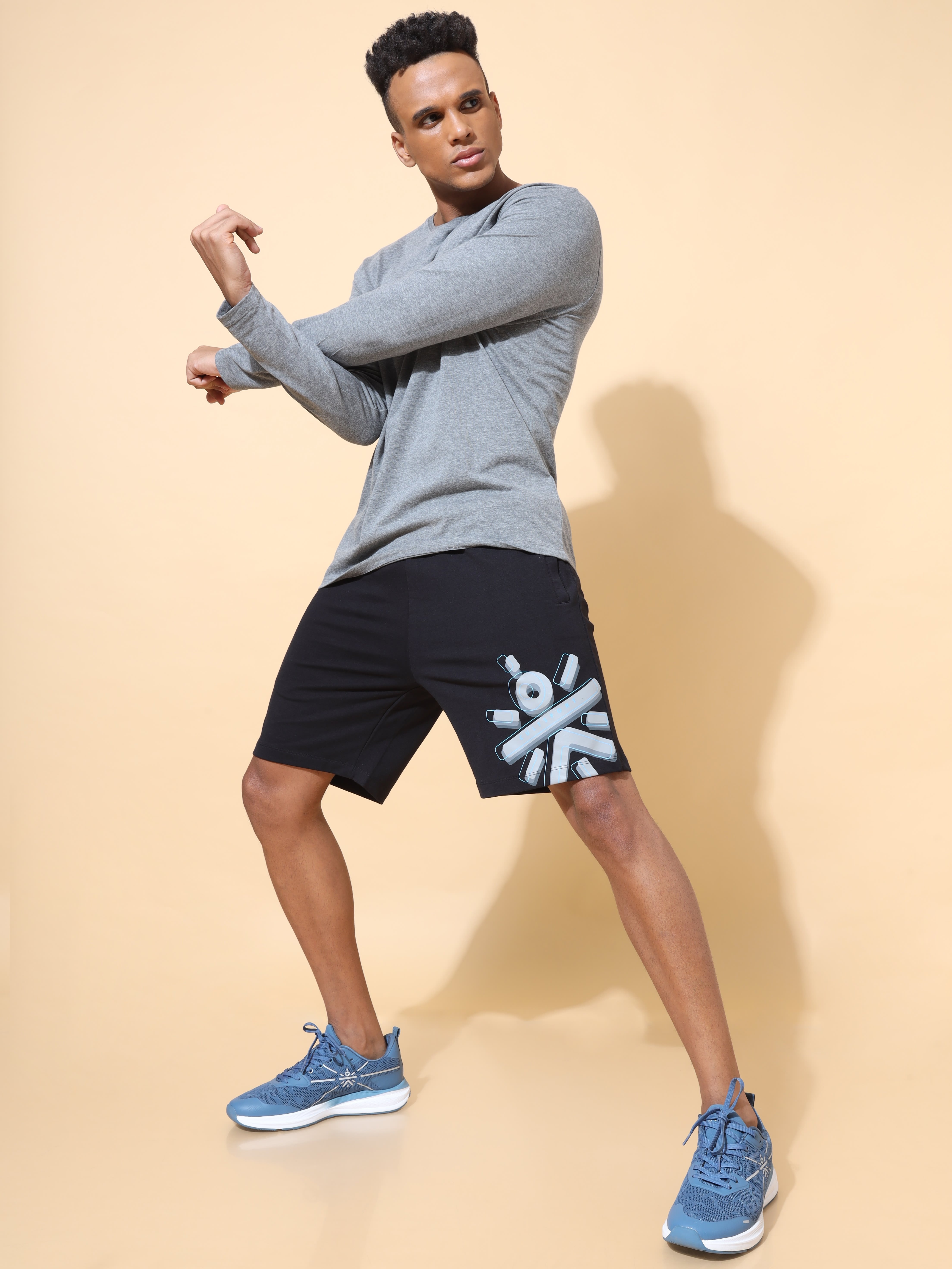 Comfort Shorts with Logo Print