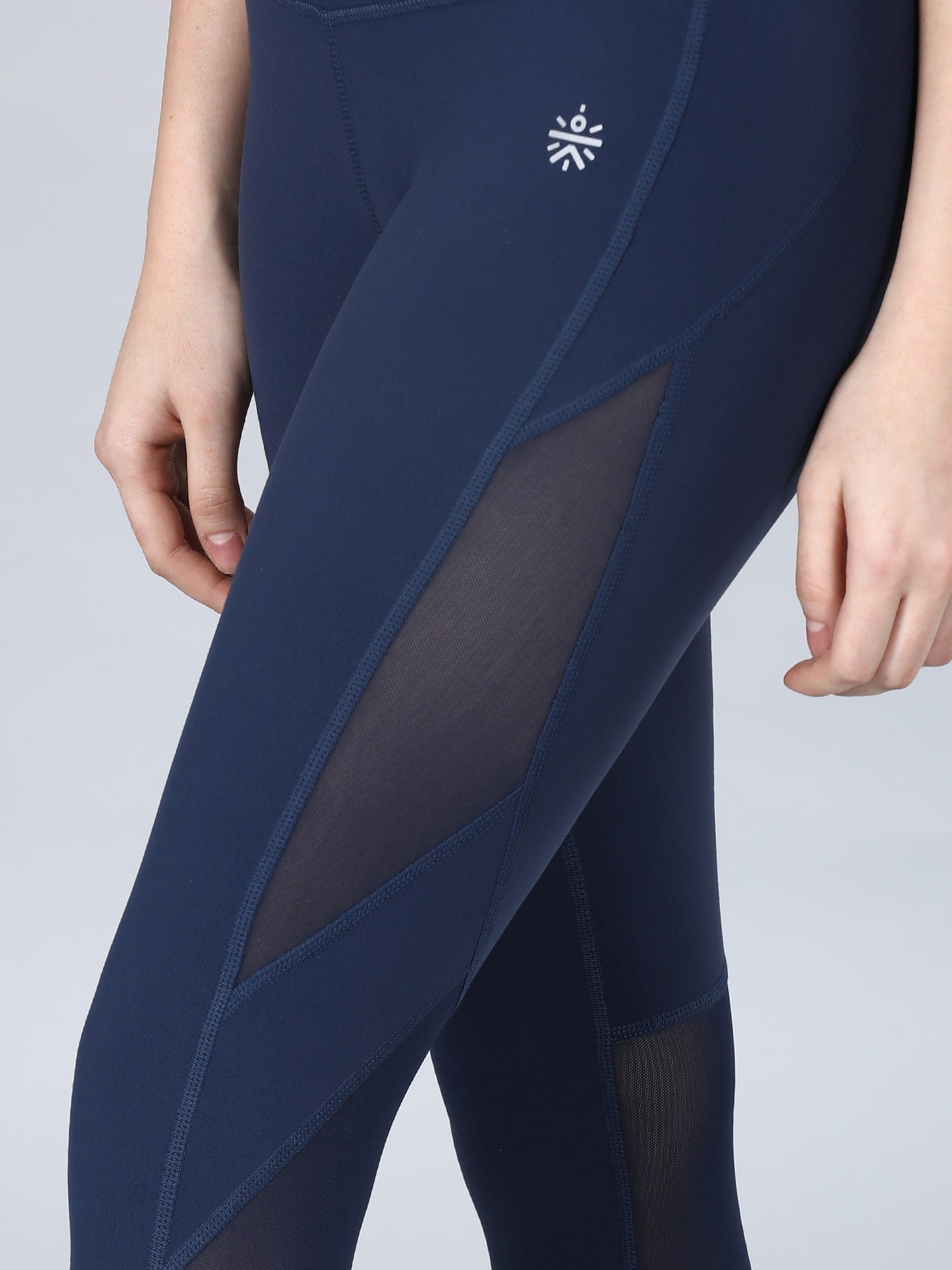 Absolute Fit Perfect Mesh Navy Workout Leggings