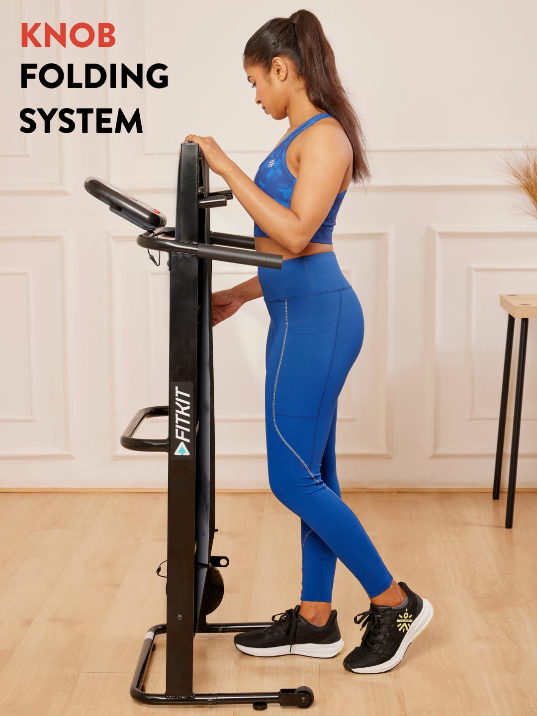 FK90 Manual Treadmill with LED Display | Max Weight-110kg (with 6 Months extended warranty)