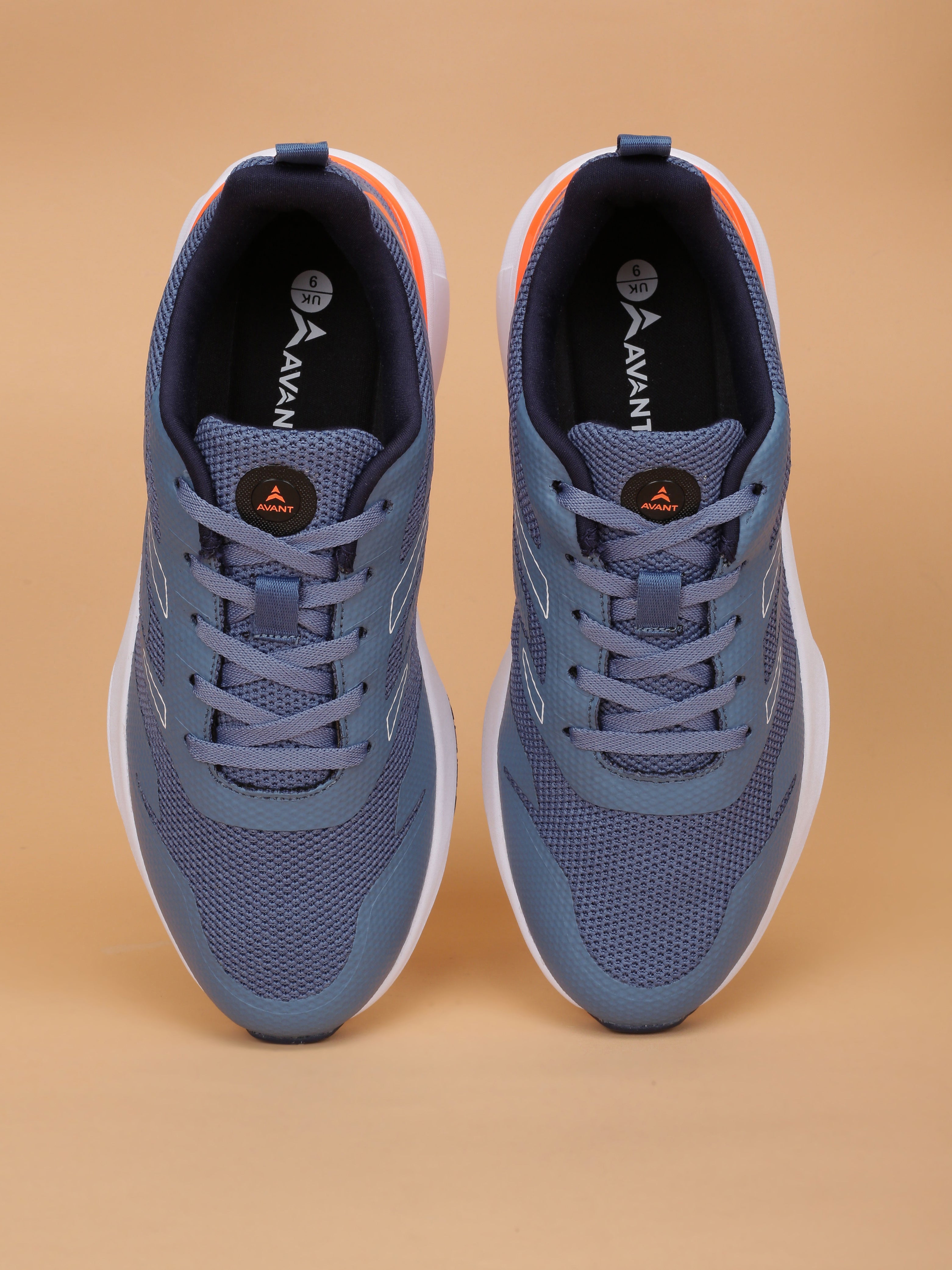 Avant Men's Aqua Ignite Sneaker Shoes - Blue/Orange