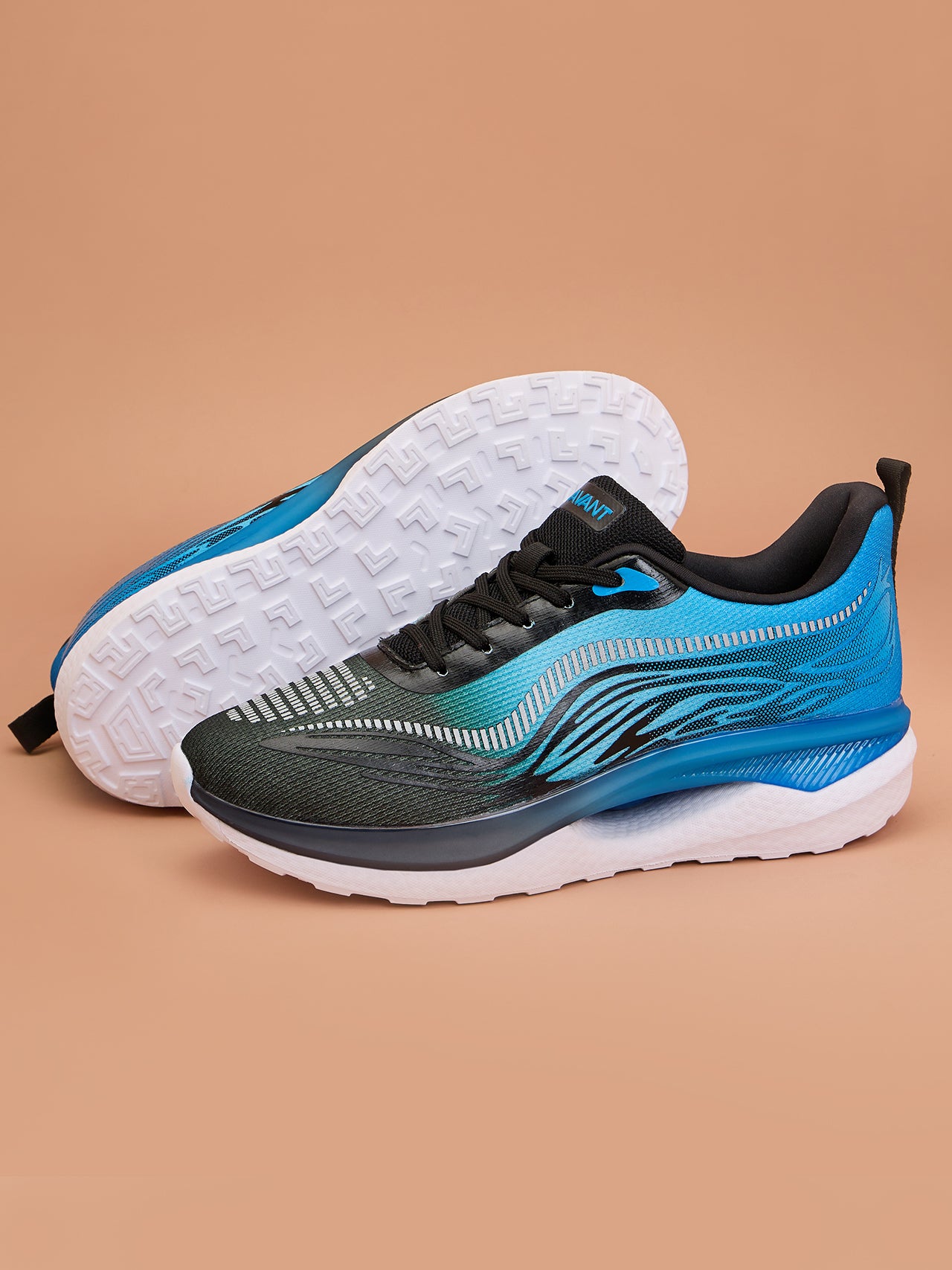 Avant Men's Hexagon Sports shoes - Black/Sky Blue