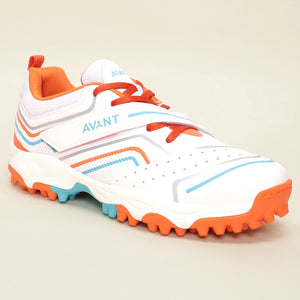Avant Men's Impact Cricket Shoes - White/Orange