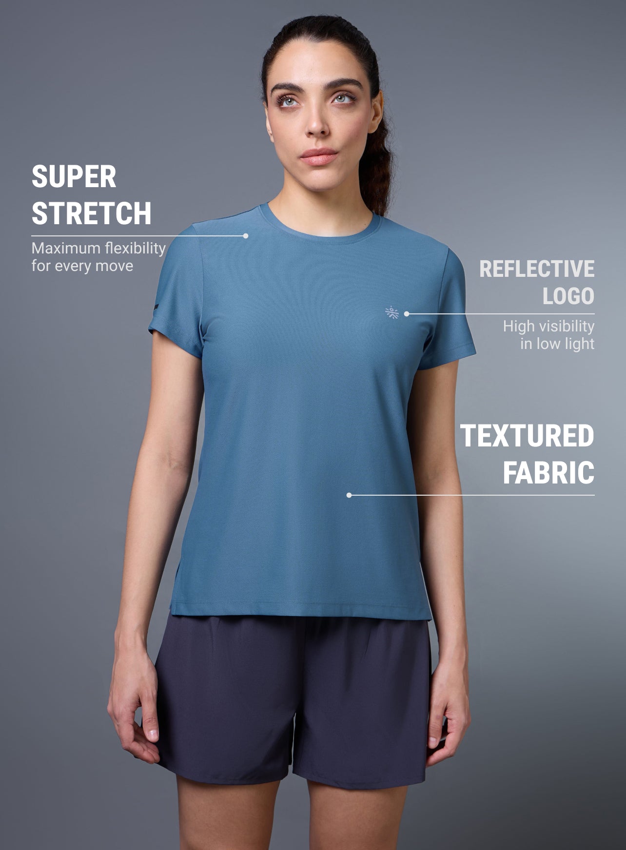 Women's Move Forward Blue T-shirt