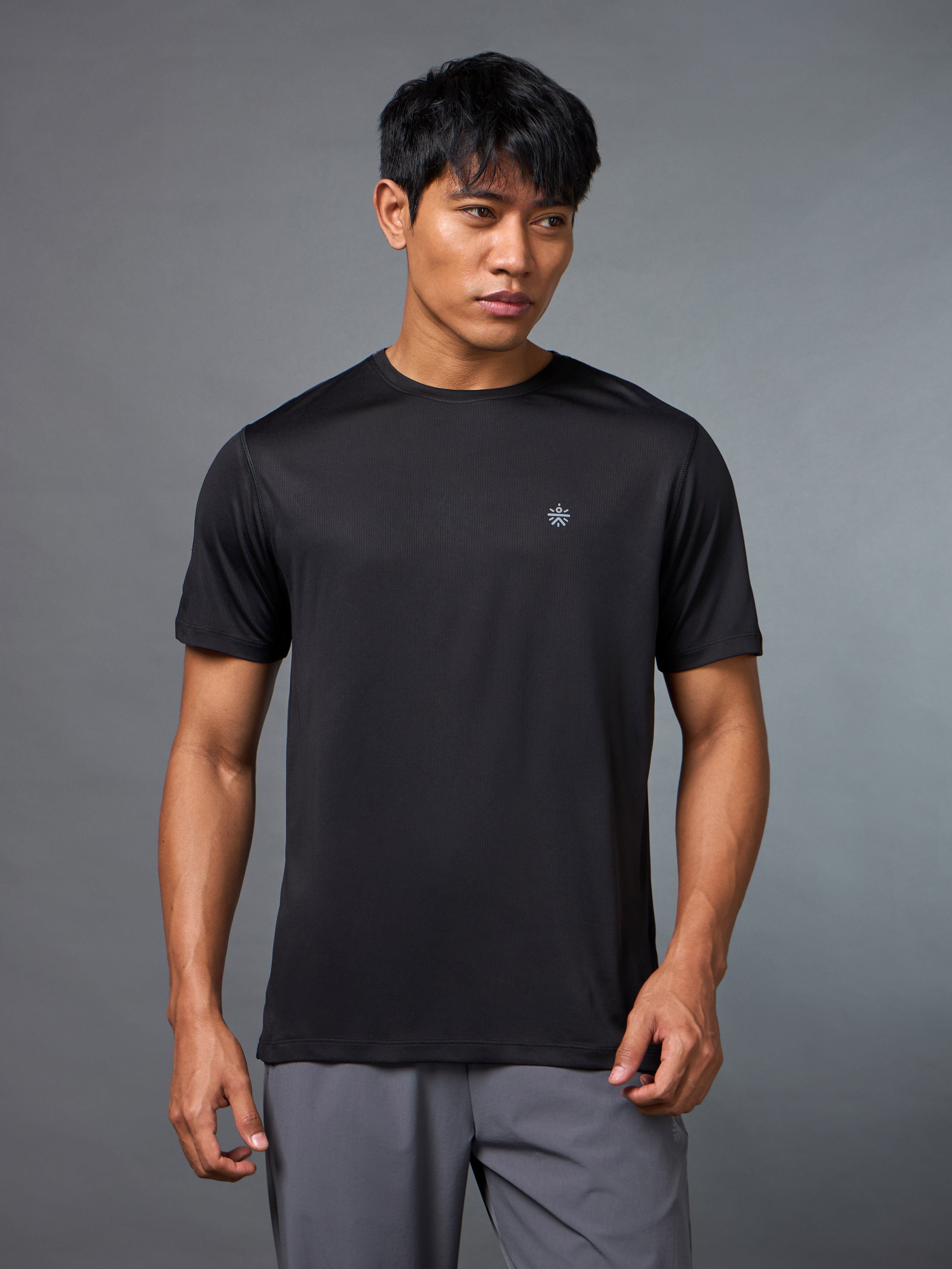 Men's Black Cross Train Active T-shirt