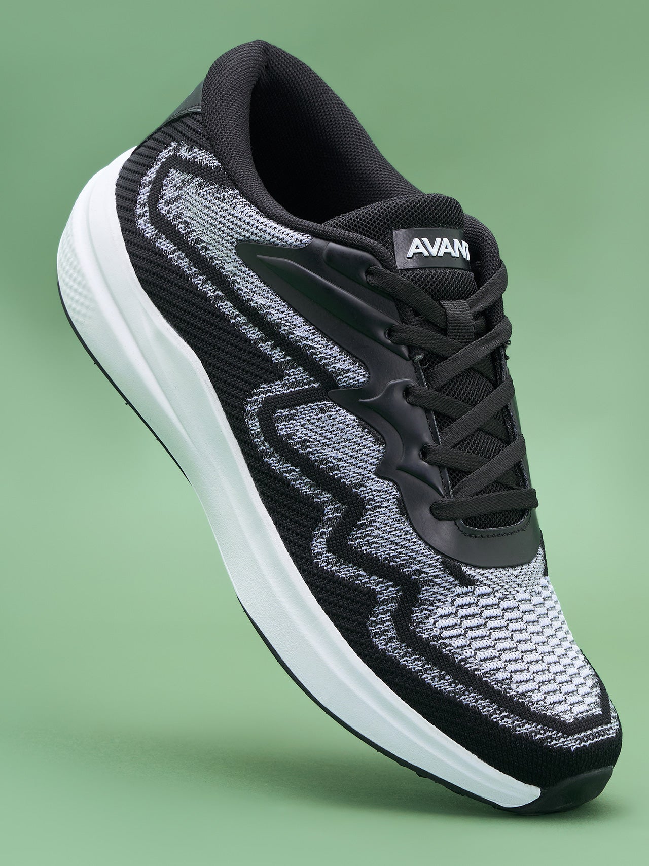 Avant Men's GripUp Running Shoes - Black/White