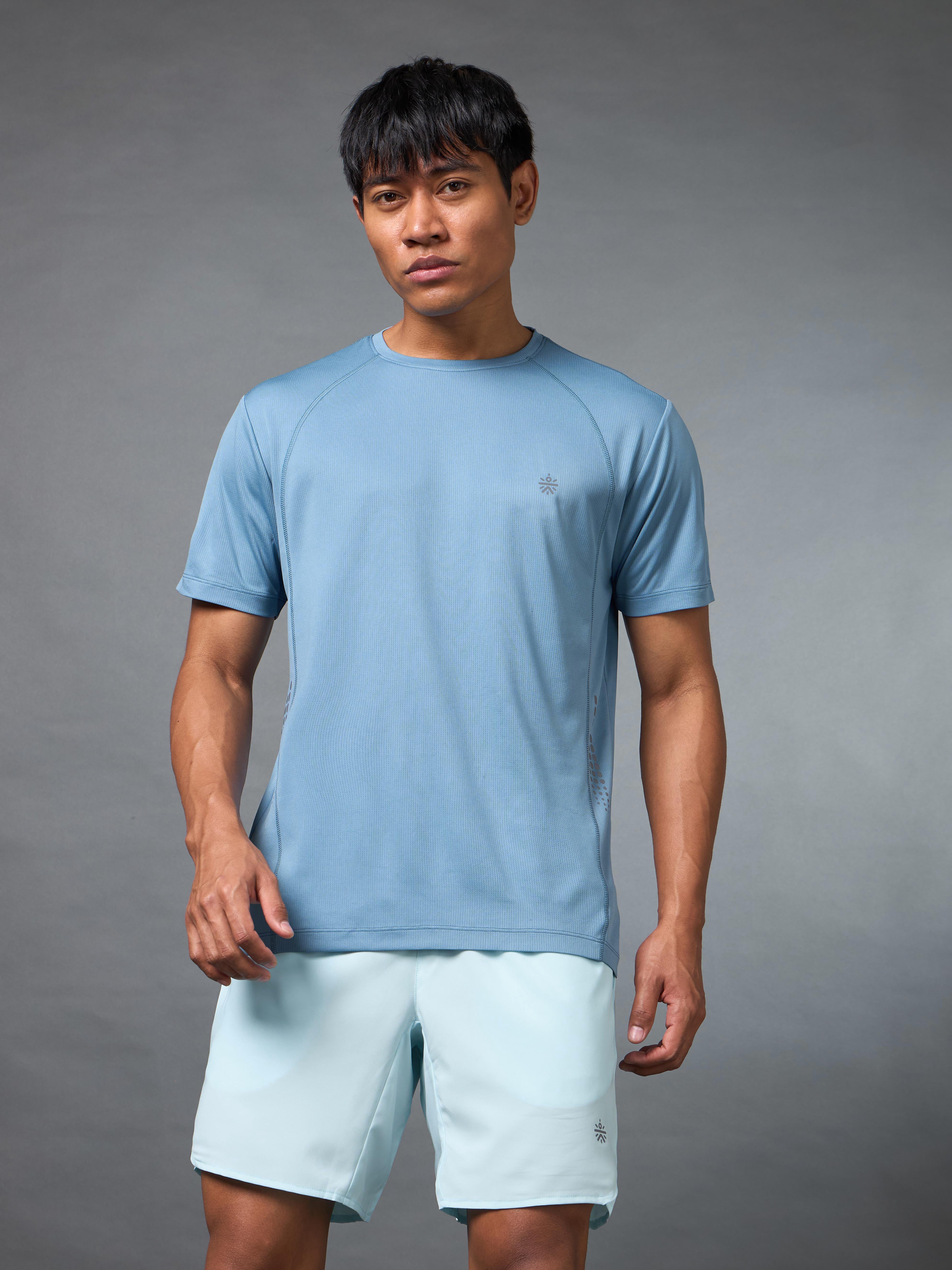 Men's Train All Day Essential Blue T-shirt