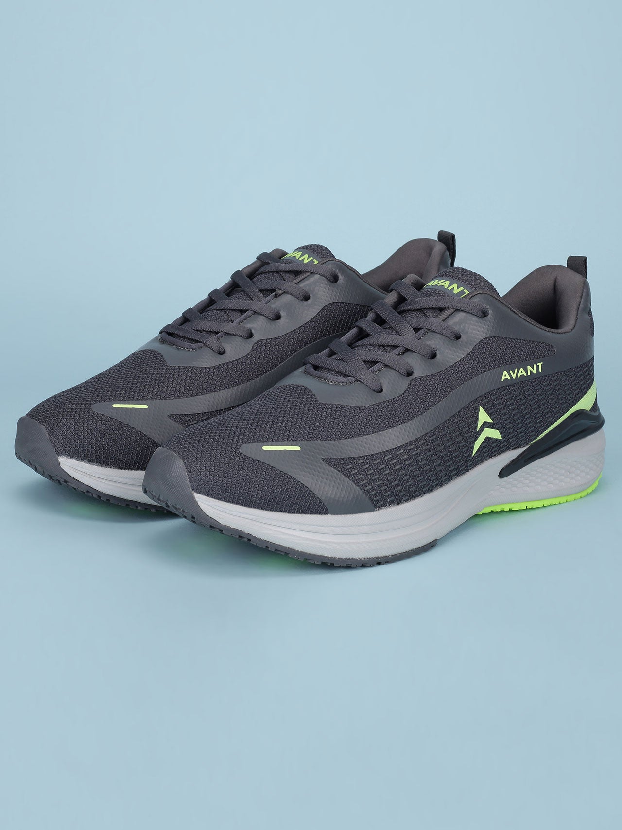 Avant Men's Panther Running shoes - D.Grey / P.Green